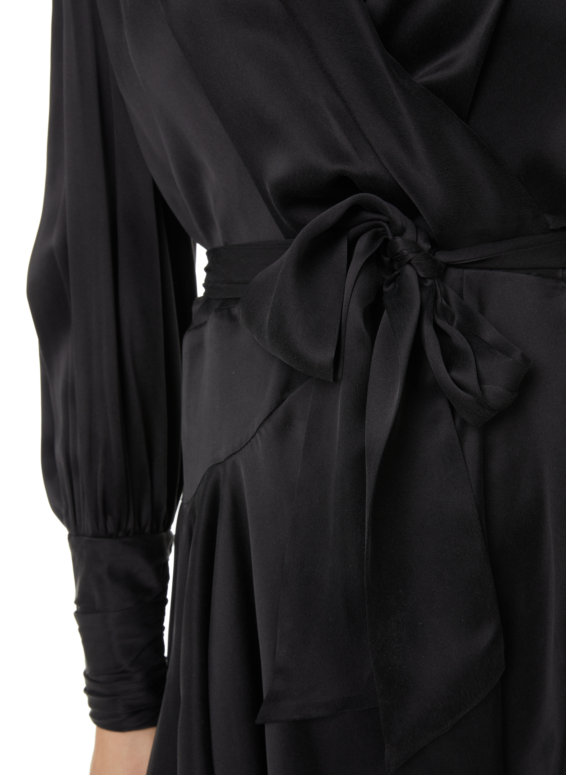 Kurzes Wickelkleid aus Seide ZIMMERMANN Schwarz