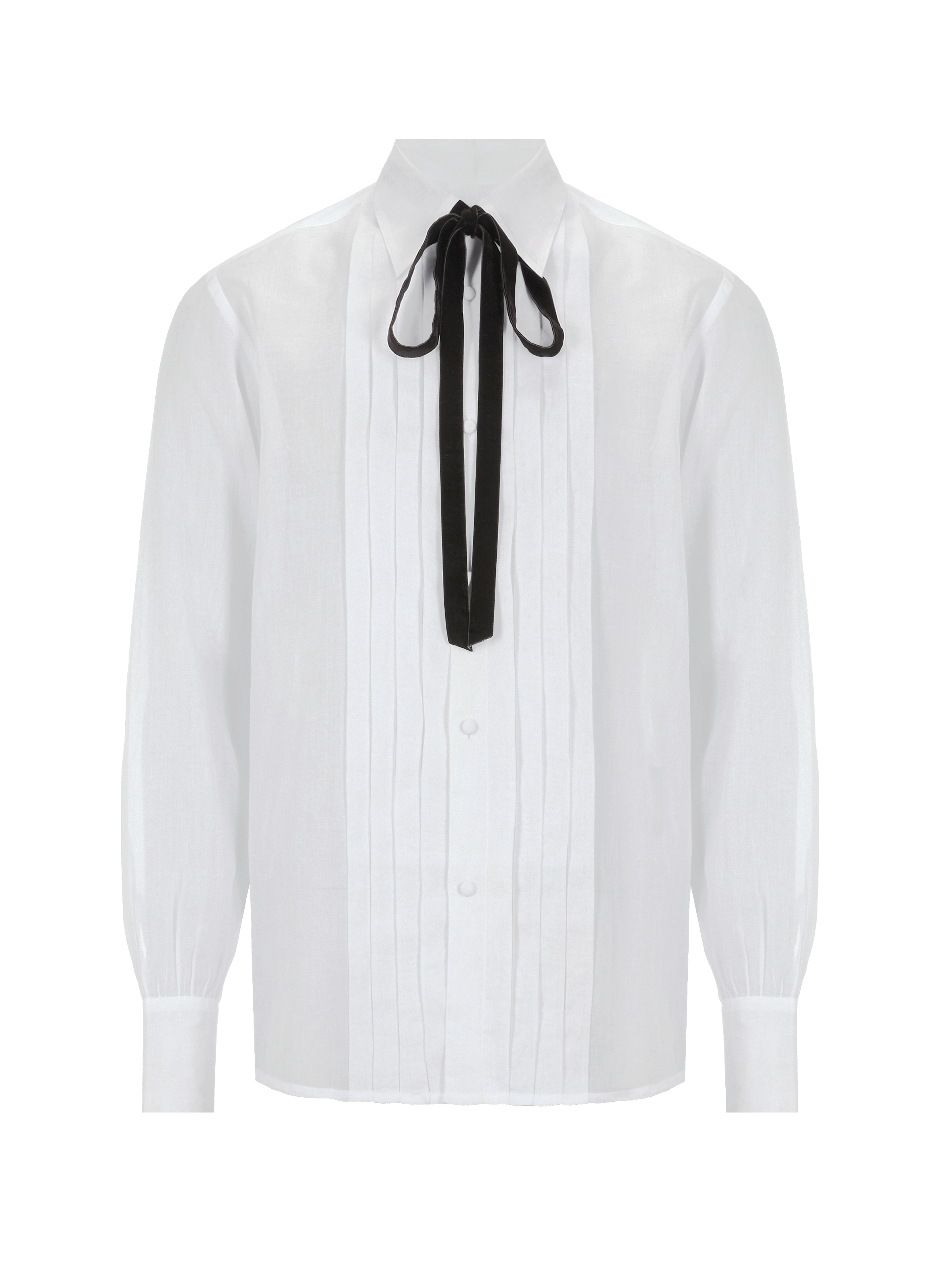 Chemise à plastron en coton