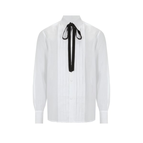 Chemise à plastron en coton