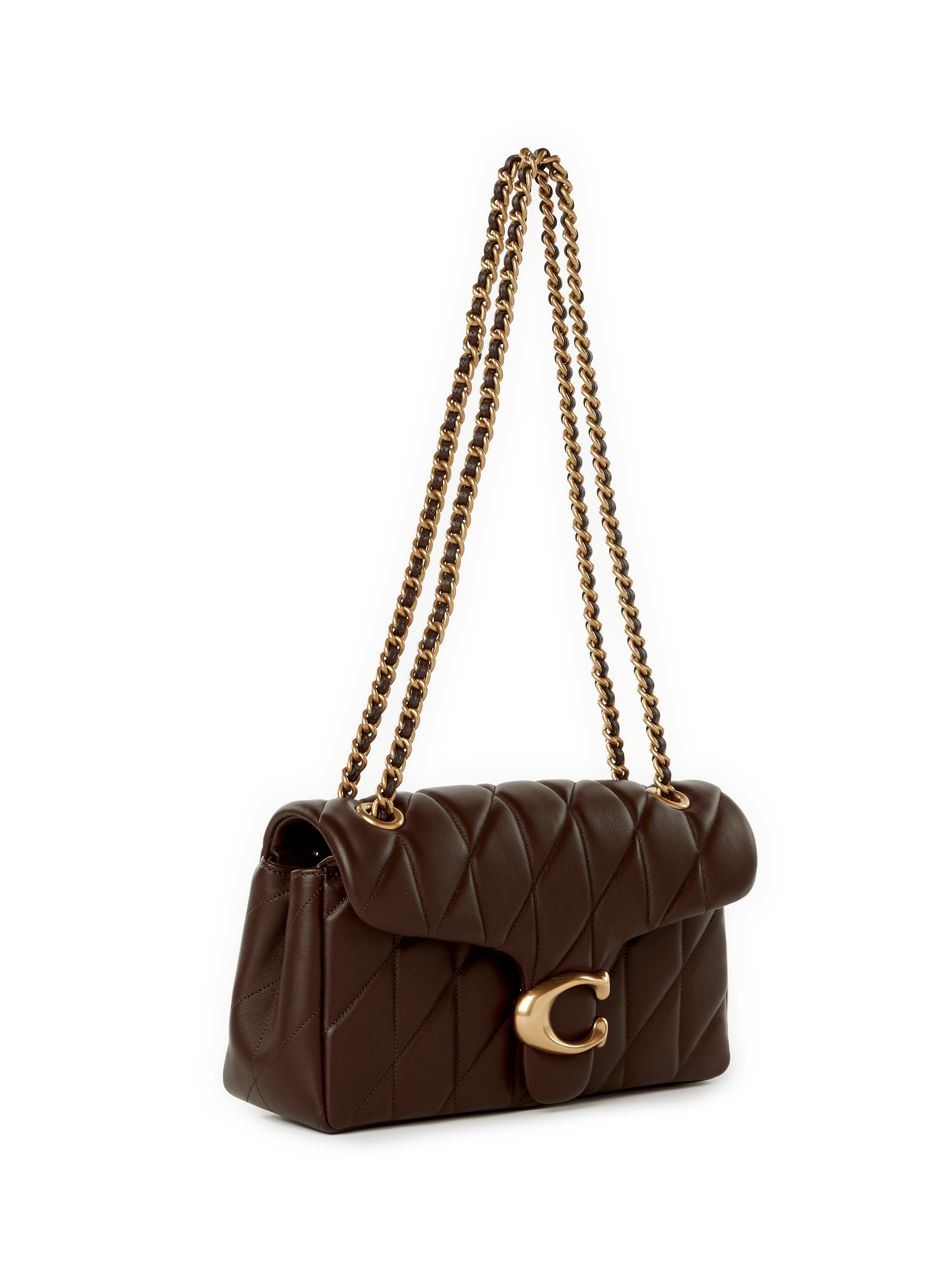 Bolso de hombro acolchado Tabby 26 COACH Marrón