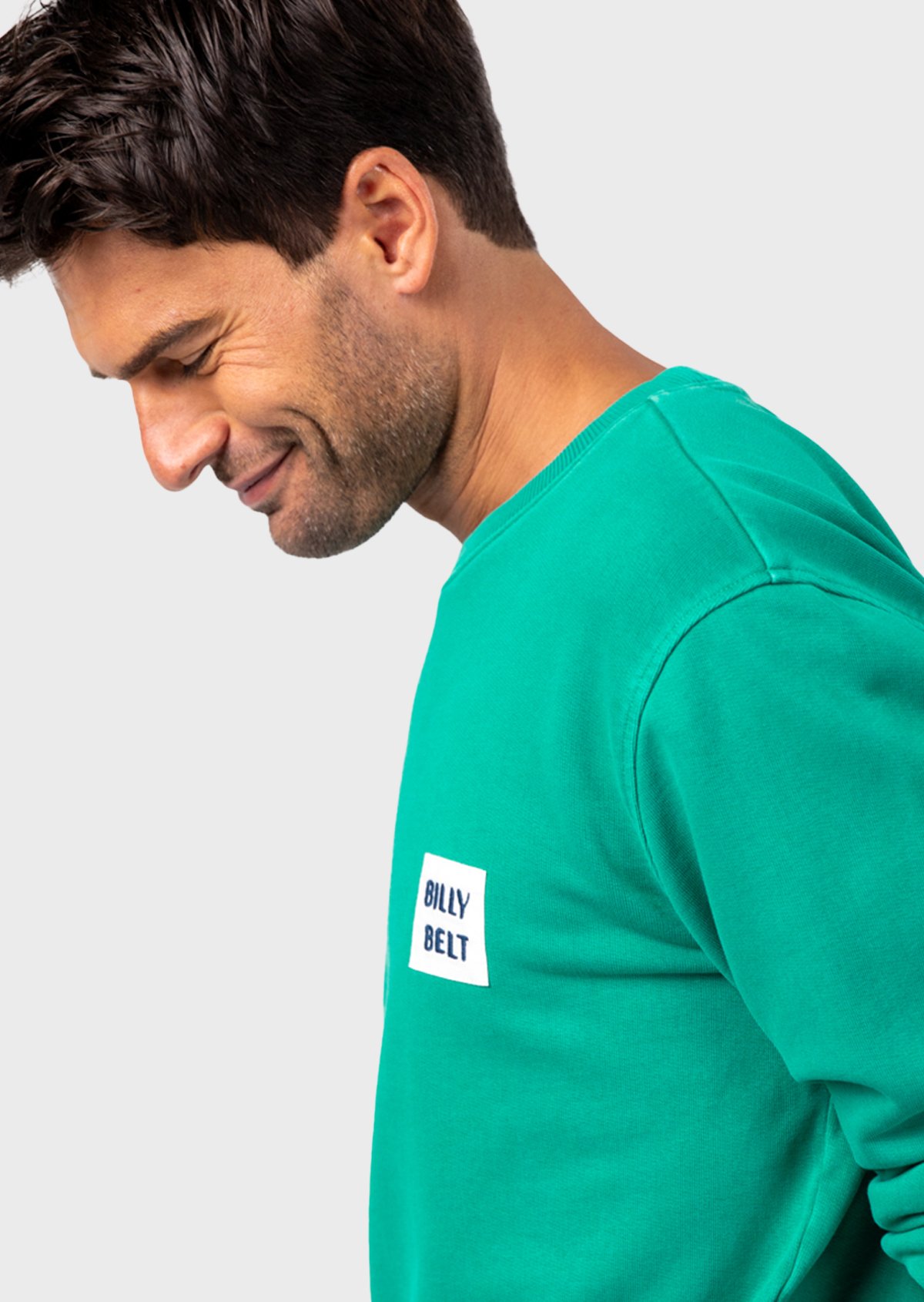 Sweatshirt vintage en coton biologique BILLYBELT Vert