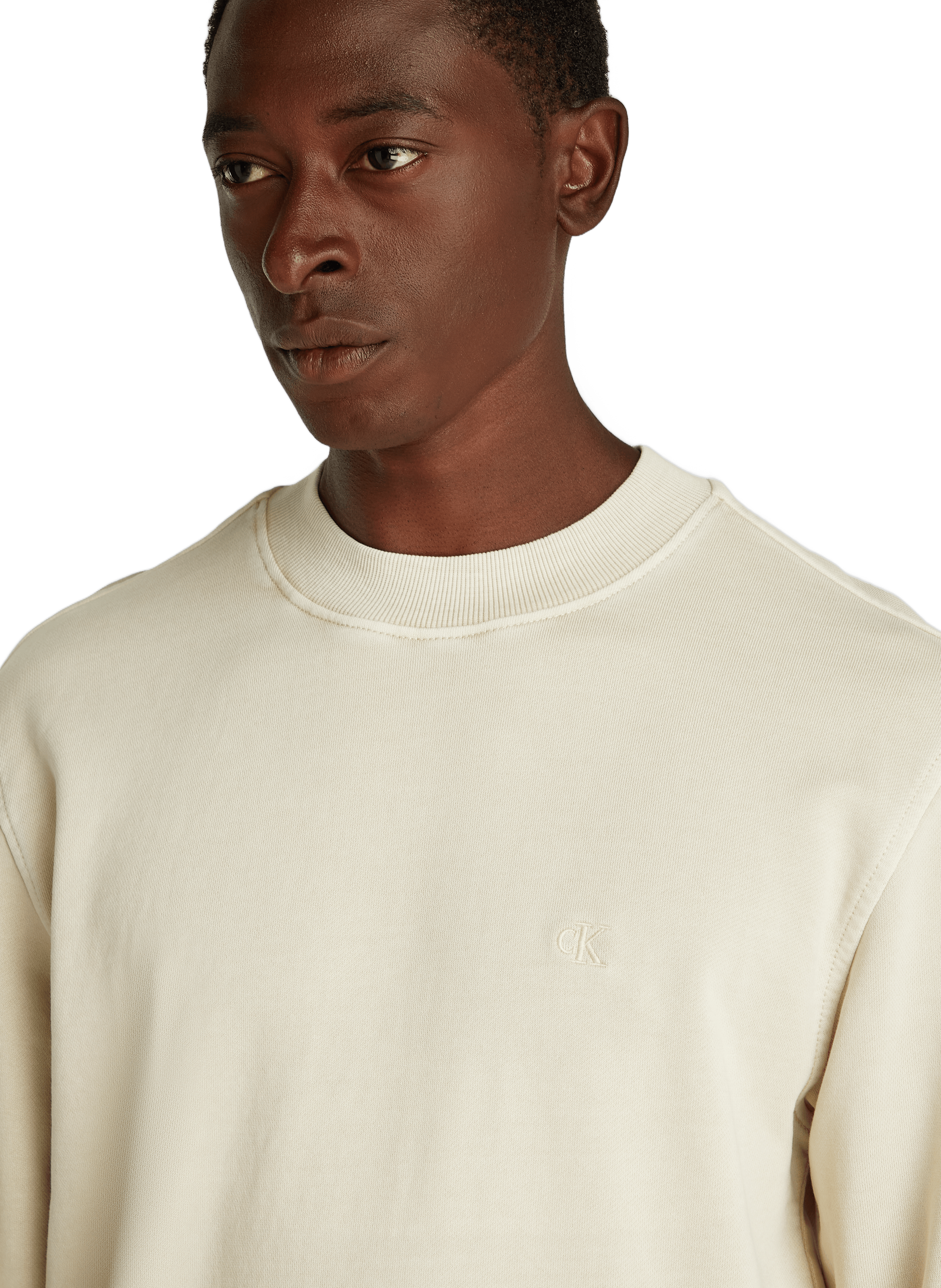 Sweatshirt en coton CALVIN KLEIN Beige