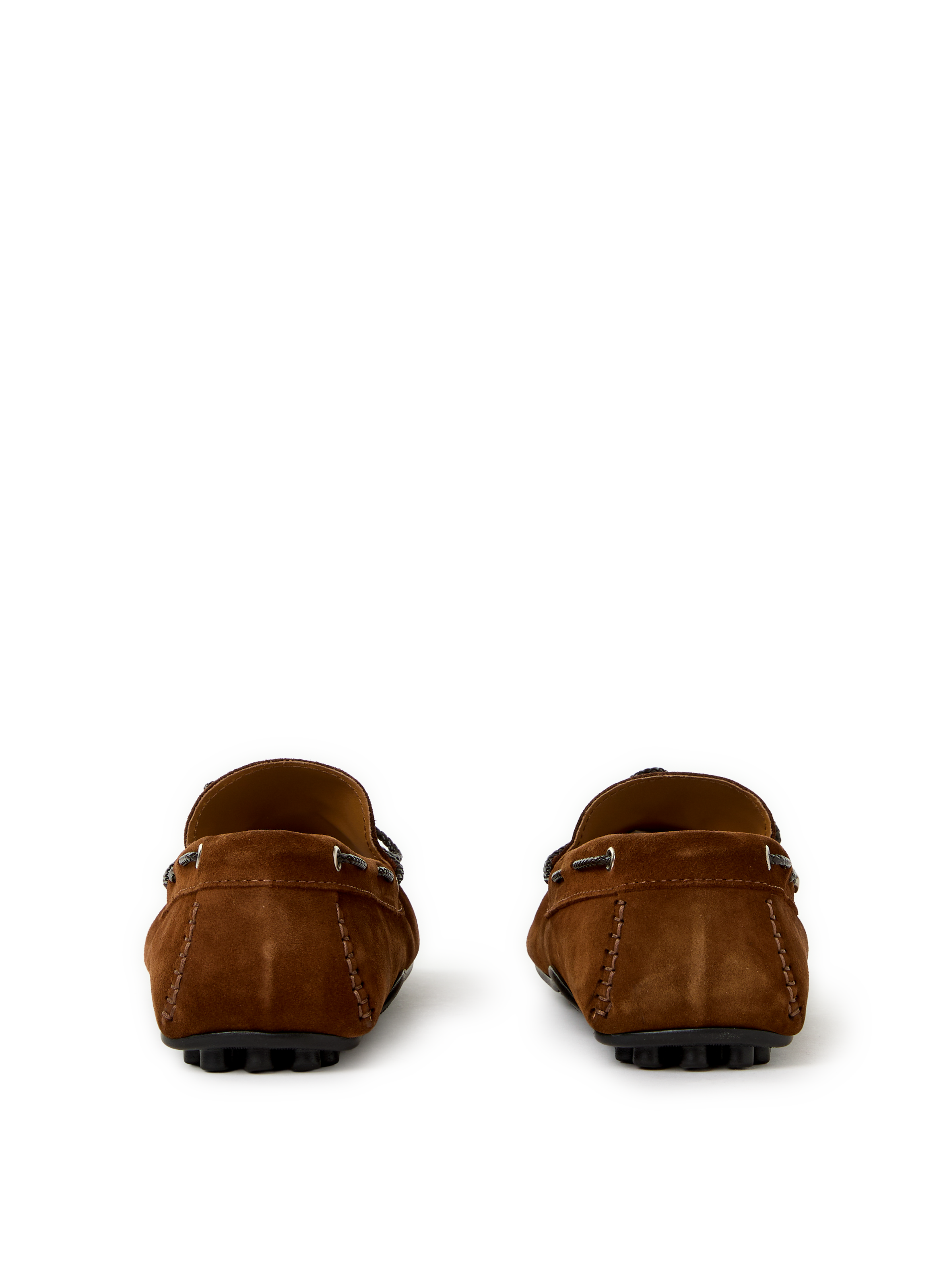 Suede leather tassel loafers SAISON 1865 Brown