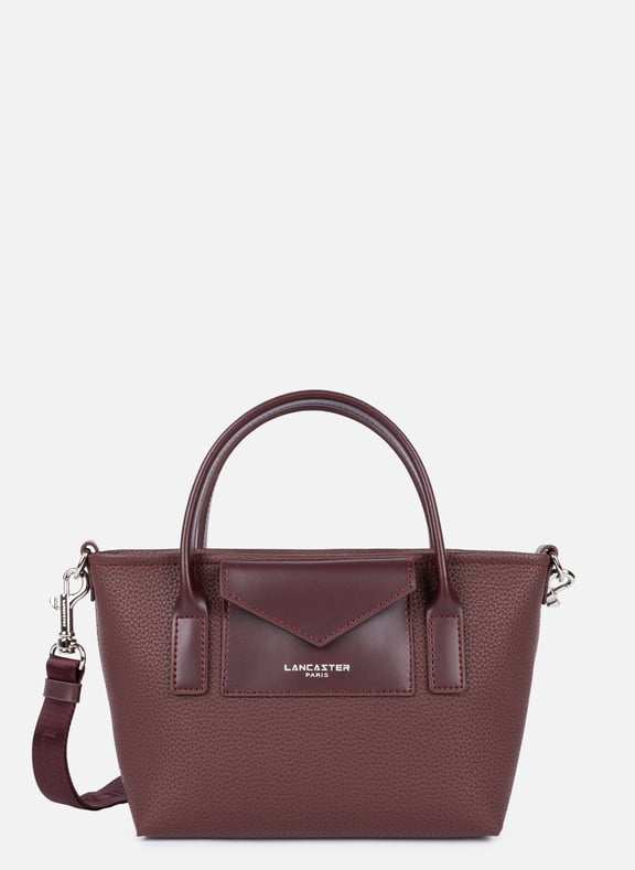Sac cabas main - maya double kba Rouge by LANCASTER LANCASTER Sac cabas main - maya double kba Rouge