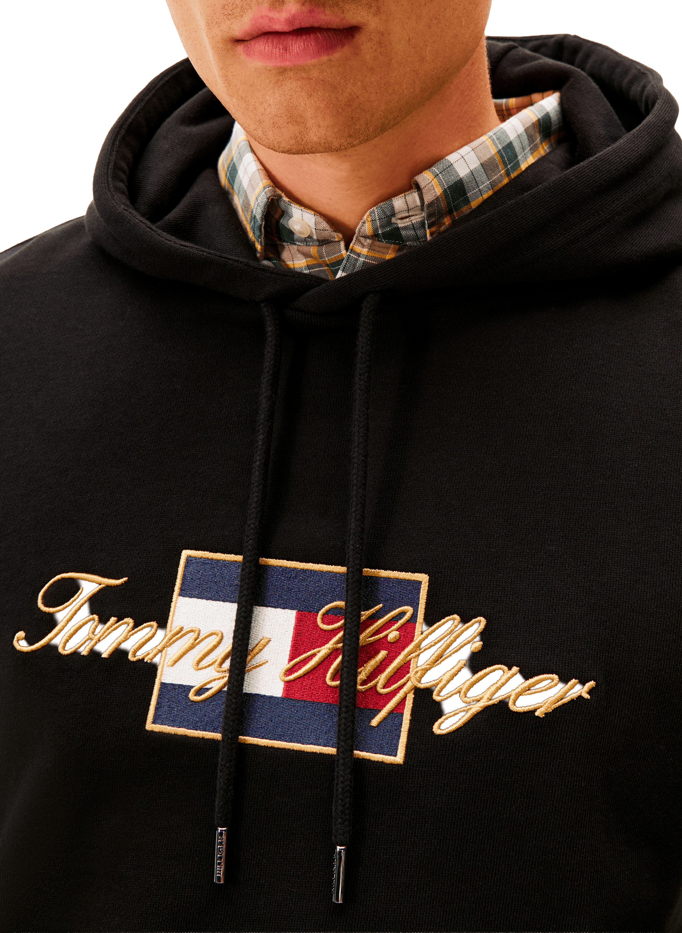 Cotton hooded sweatshirt TOMMY HILFIGER Black