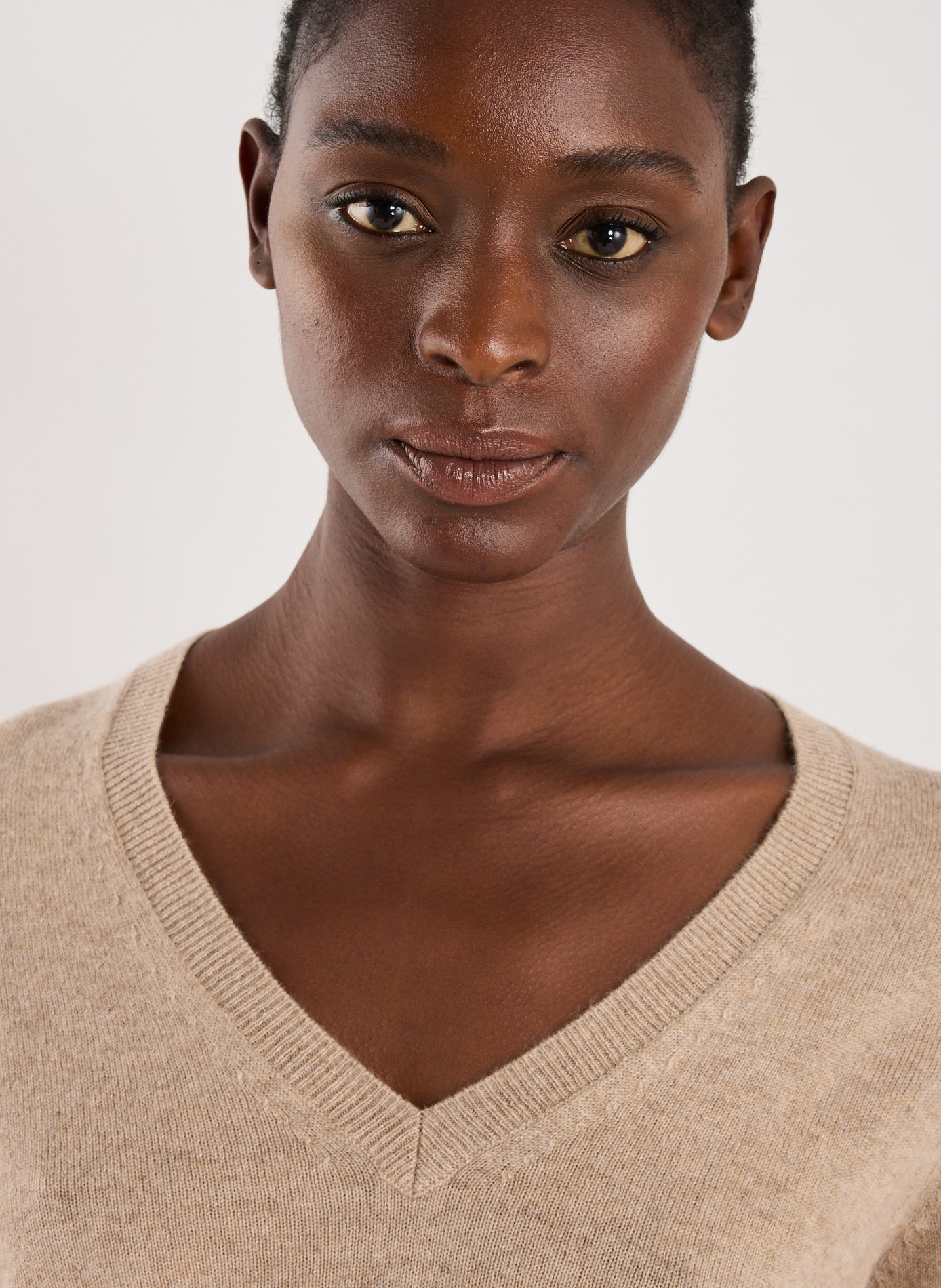 Pull en cachemire AU PRINTEMPS PARIS Beige