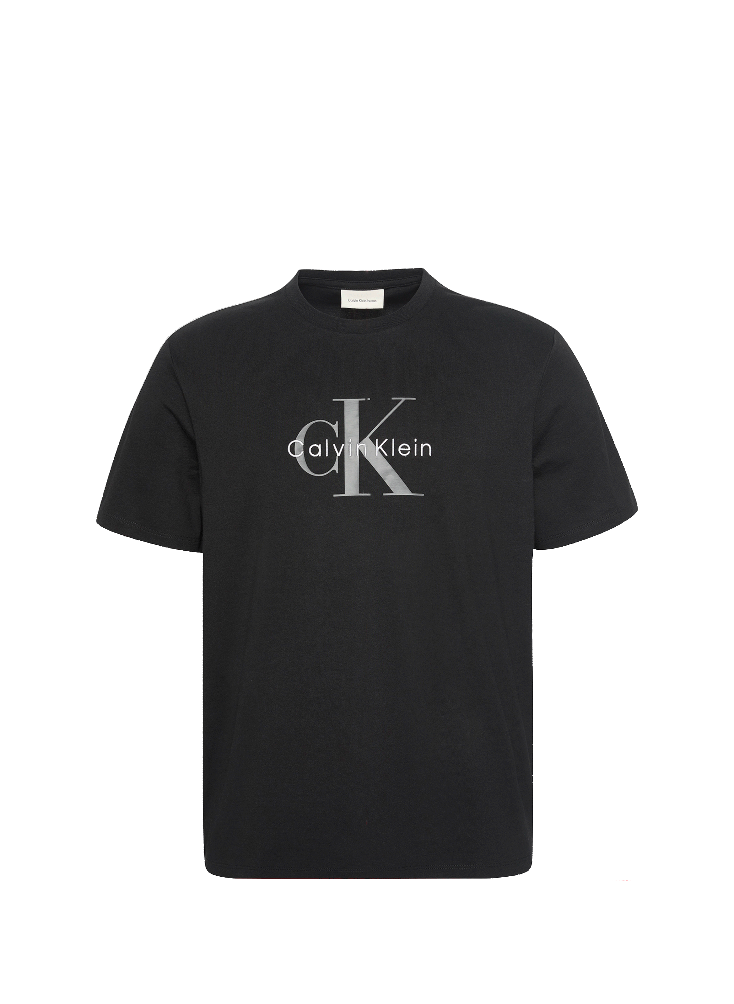 T-shirt col rond en coton  Black