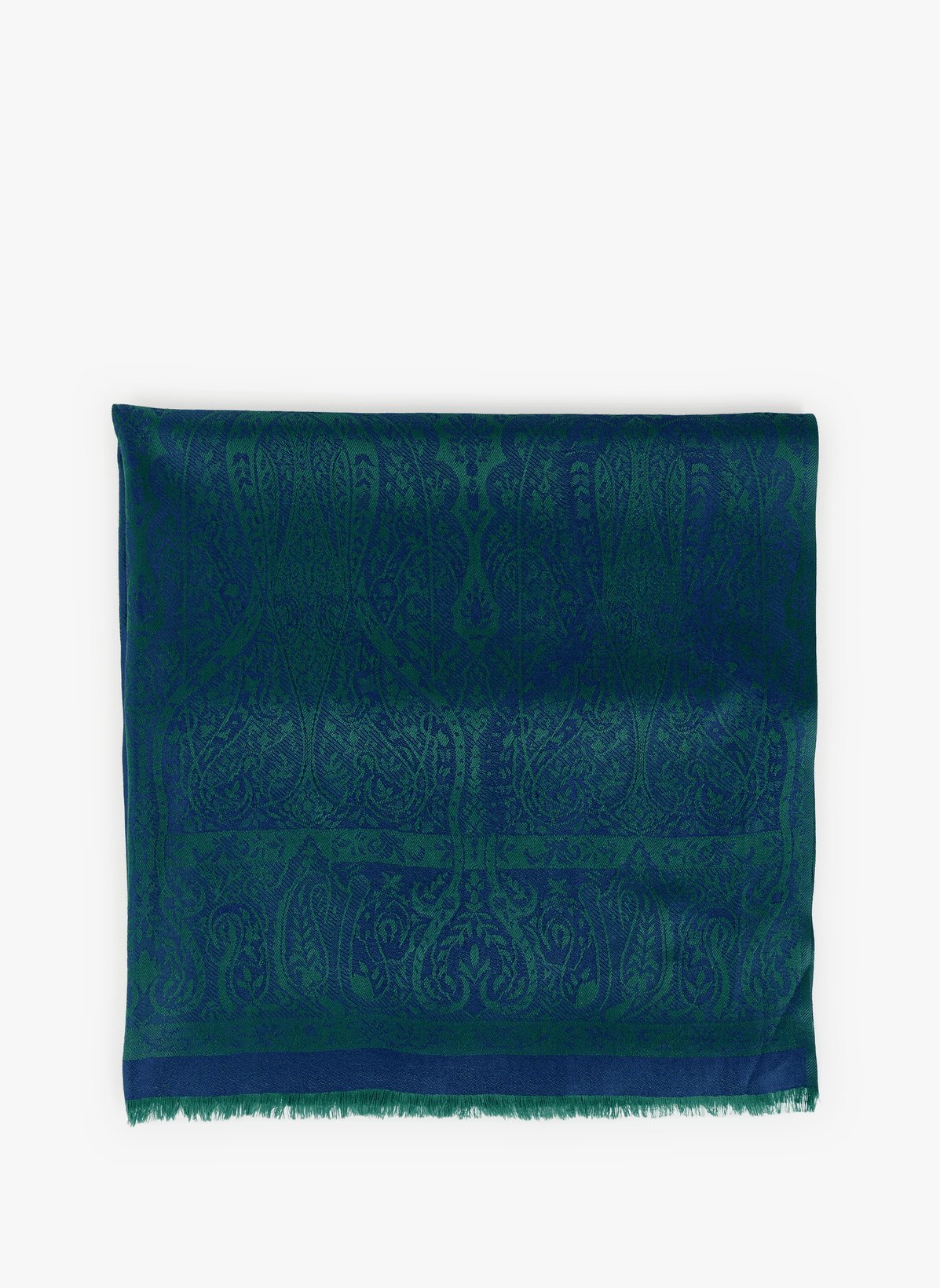 Petrusse Echarpe Jacquard En Soie In Blue