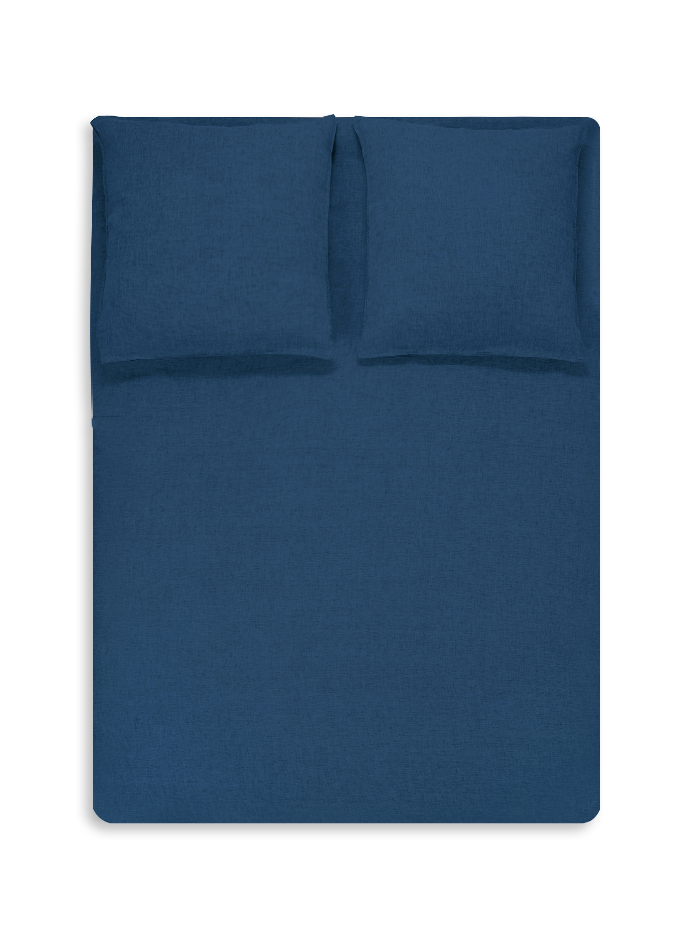 Housse de couette en lin lavé AU PRINTEMPS PARIS Bleu