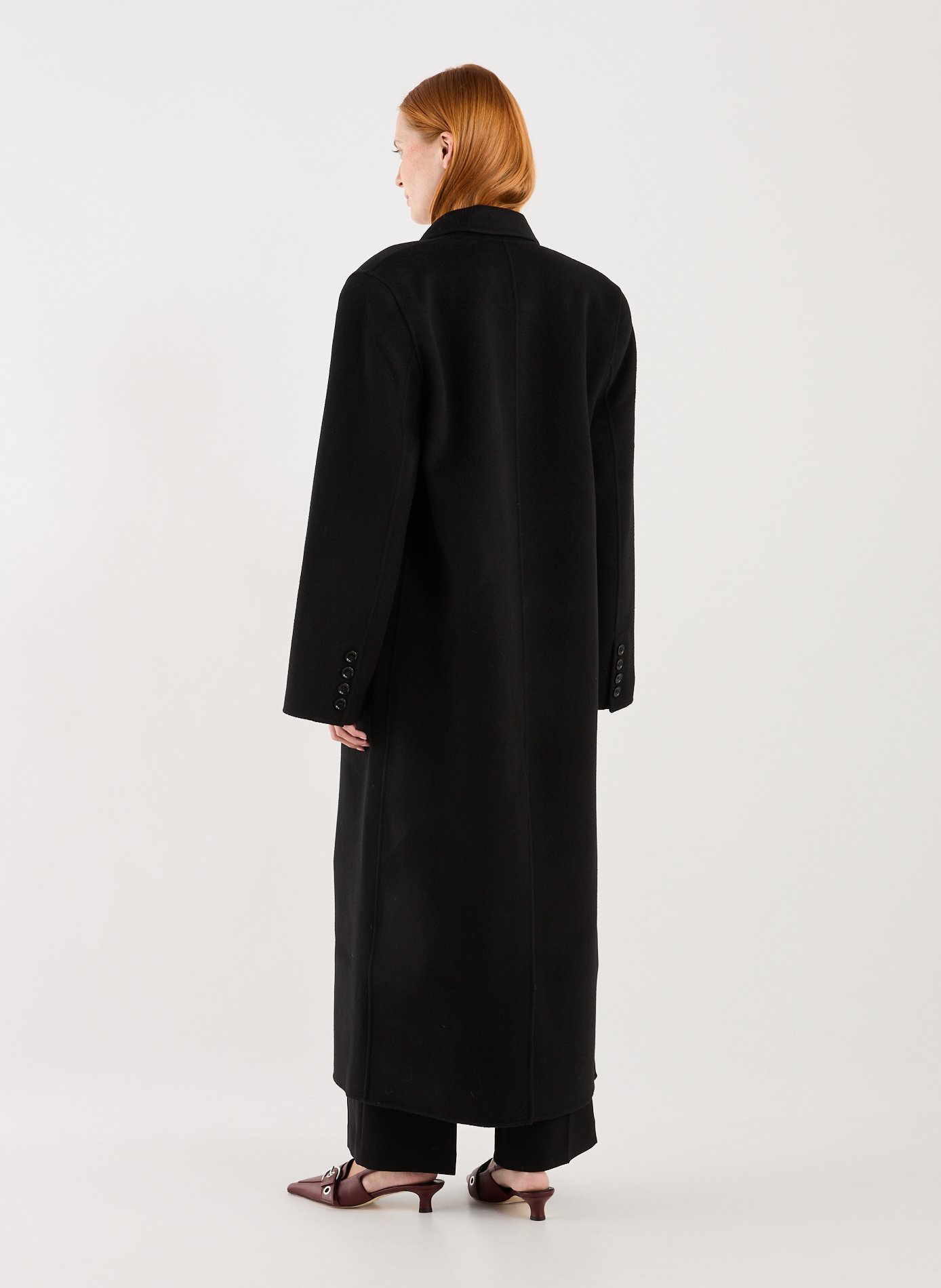 Coat Already Lined in Wool and Cashmere ALMADA Black