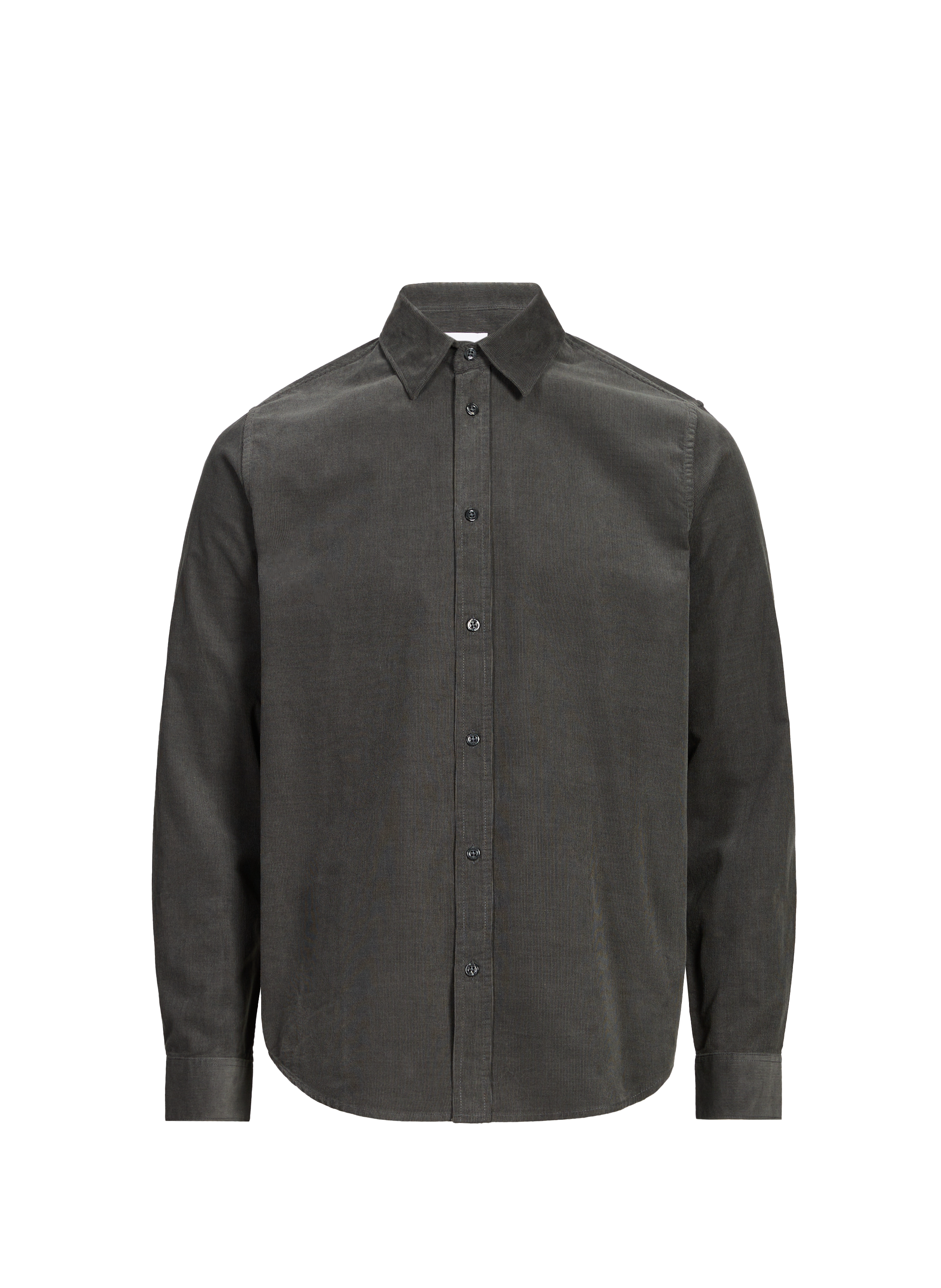 SAMSOE SAMSOE Chemise côtelée en coton Gris