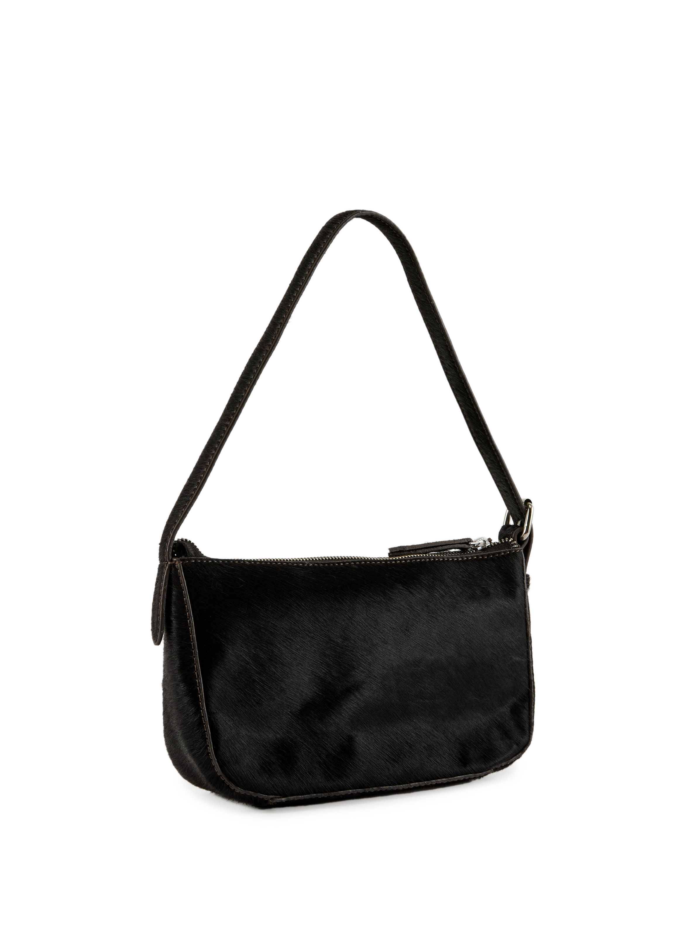 Leather shoulder bag TOPSHOP Brown