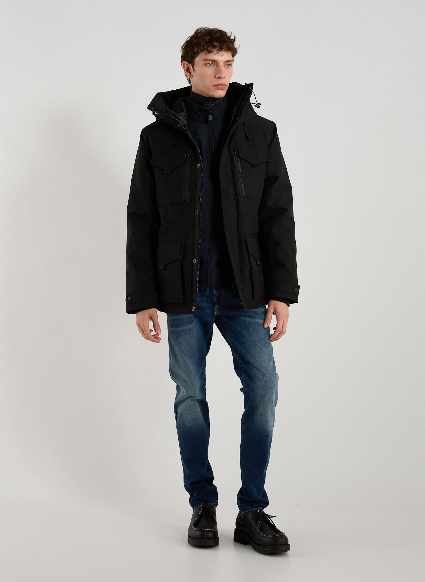 Parka courte  SCHOTT Noir