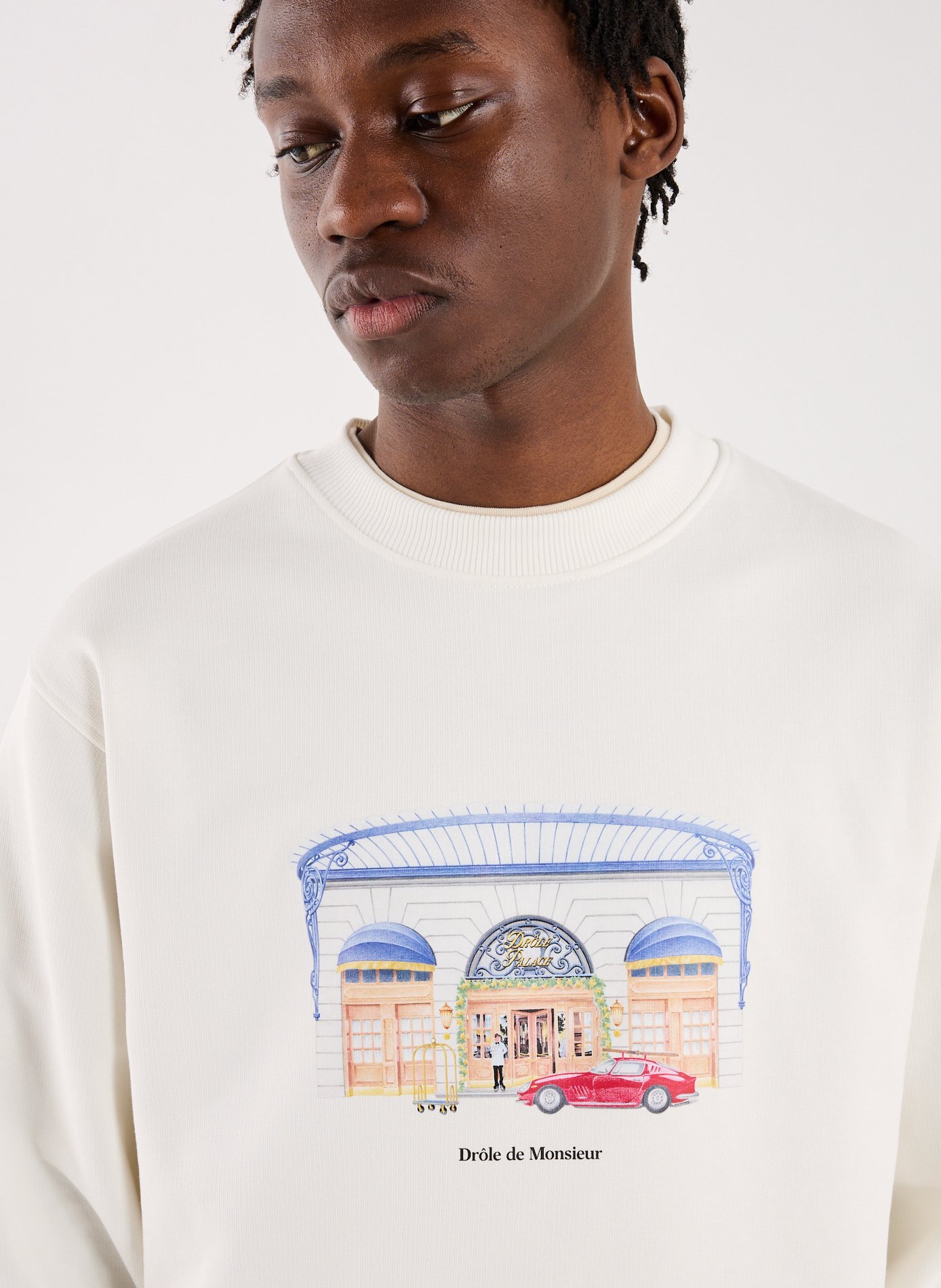 Sweatshirt Drôle Palace DROLE DE MONSIEUR Beige