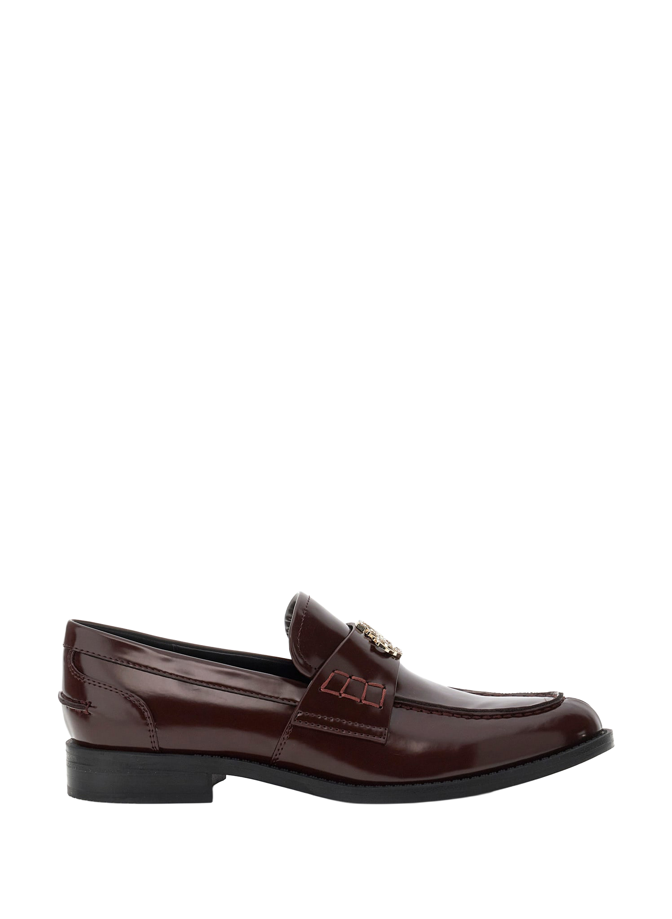 Loafers with logo strap GUESS Red