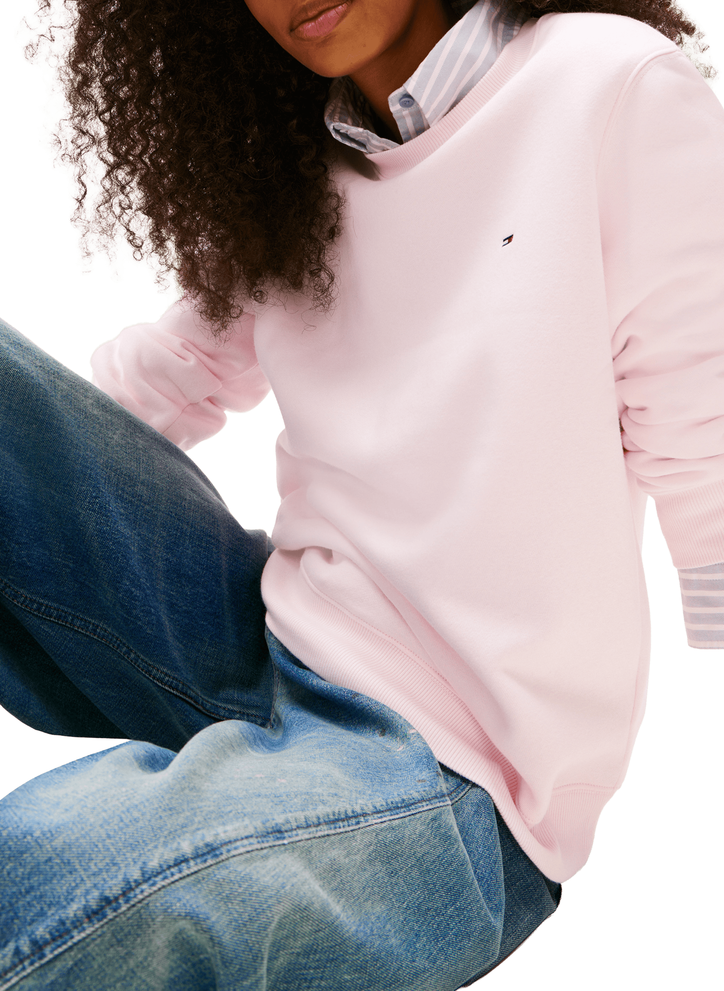 Cotton sweatshirt TOMMY HILFIGER Pink