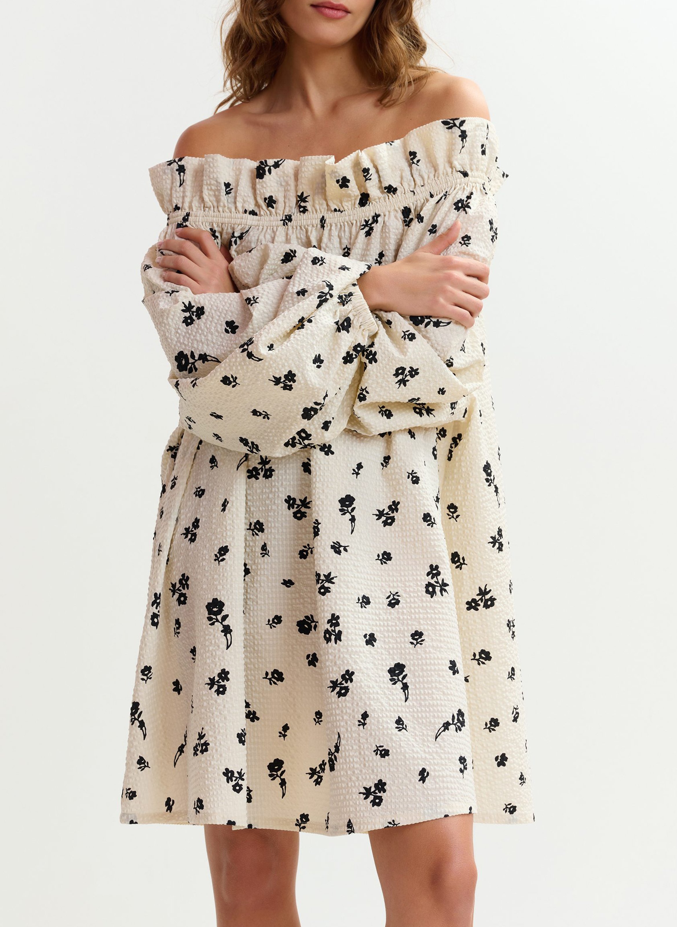 Robe courte bustrier jiskers ESSENTIEL ANTWERP Blanc