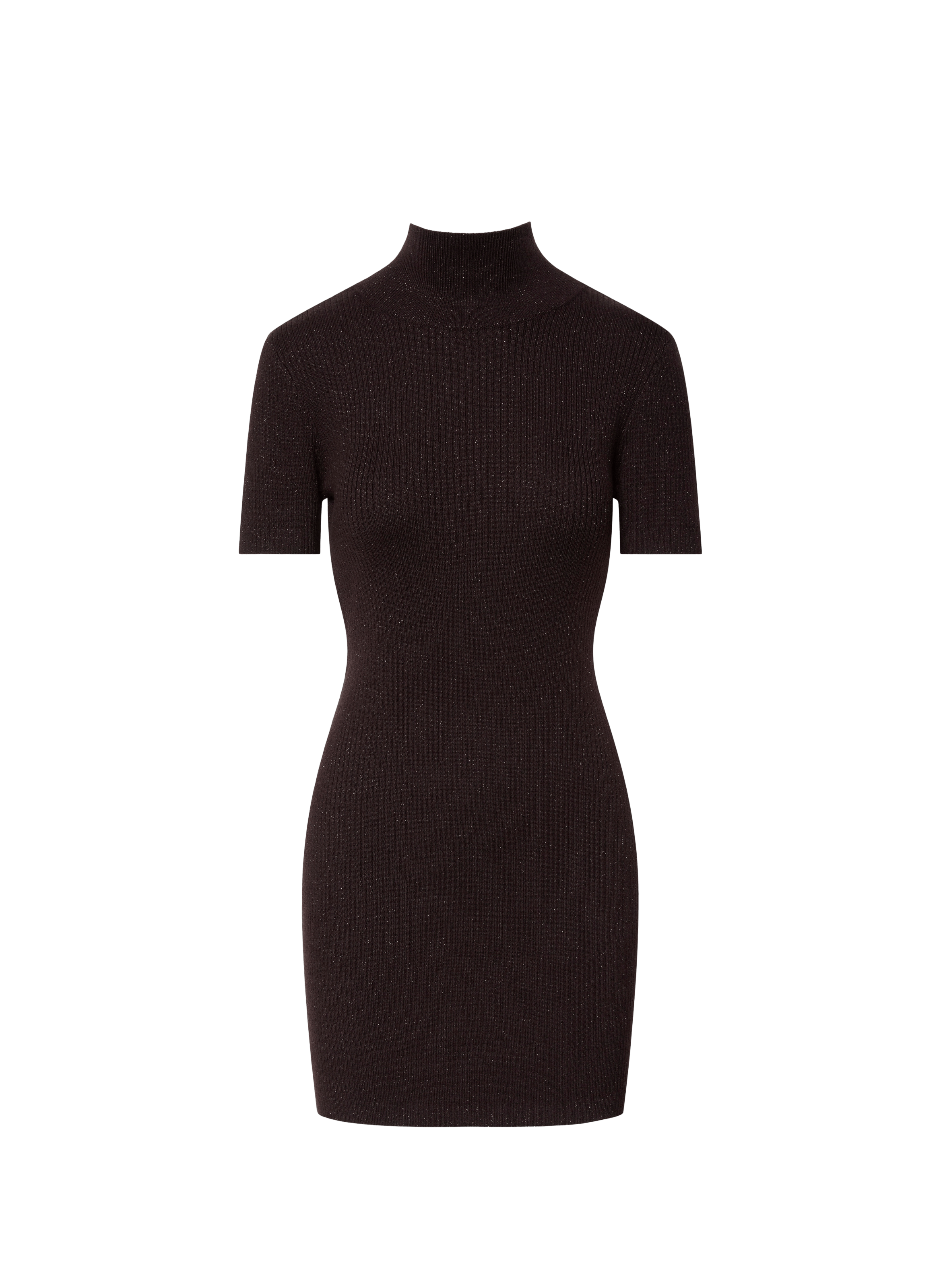 Robe courte à col montant CALVIN KLEIN Marron