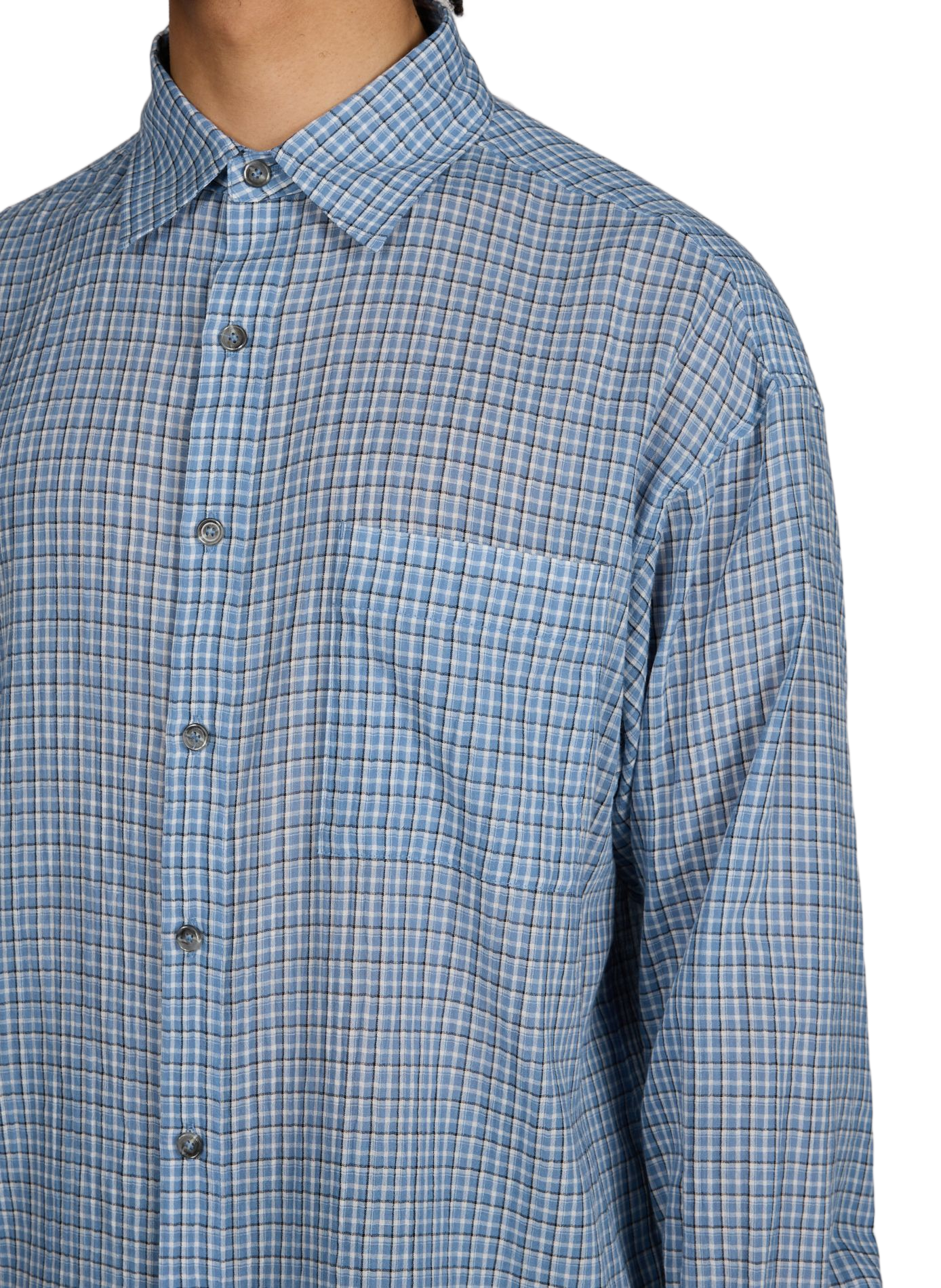 Camisa larga holgada a cuadros MERELY MADE Azul