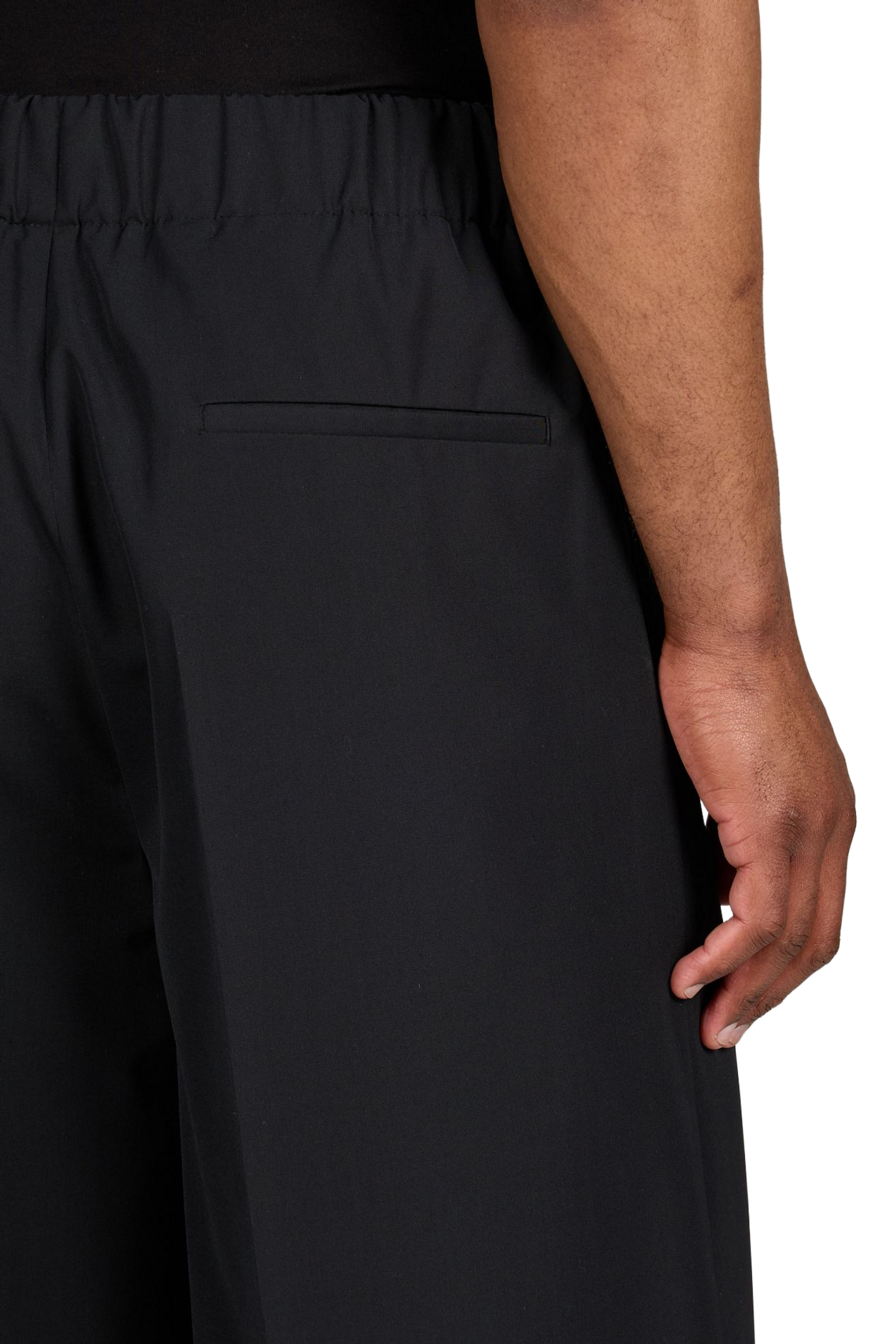 Wide-leg wool blend trousers  SEAN SUEN Black