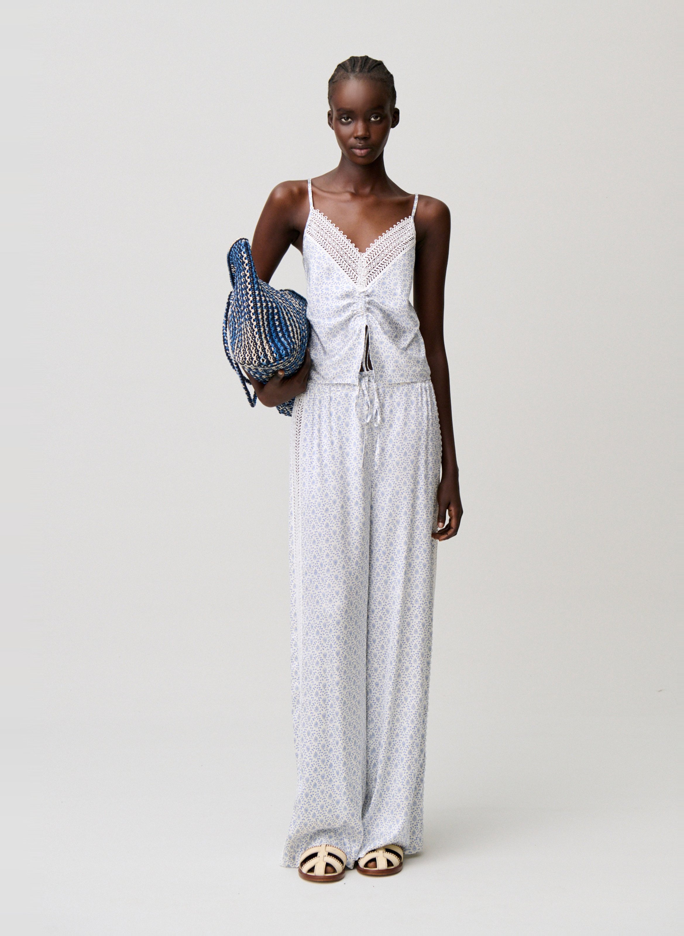 Pantalon large CLAUDIE PIERLOT Multicolore