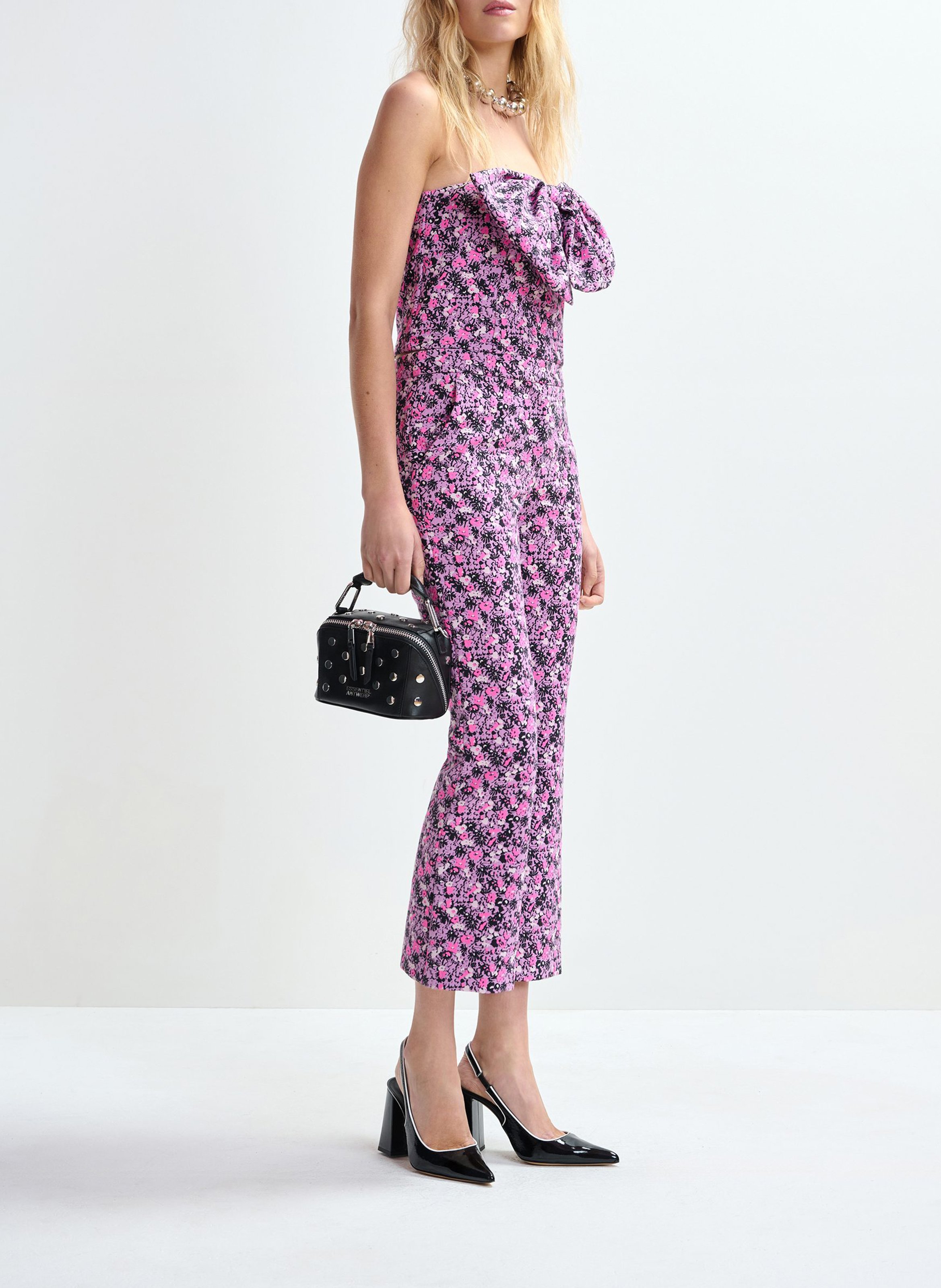 Sac bandoulière en cuir jeri ESSENTIEL ANTWERP Noir