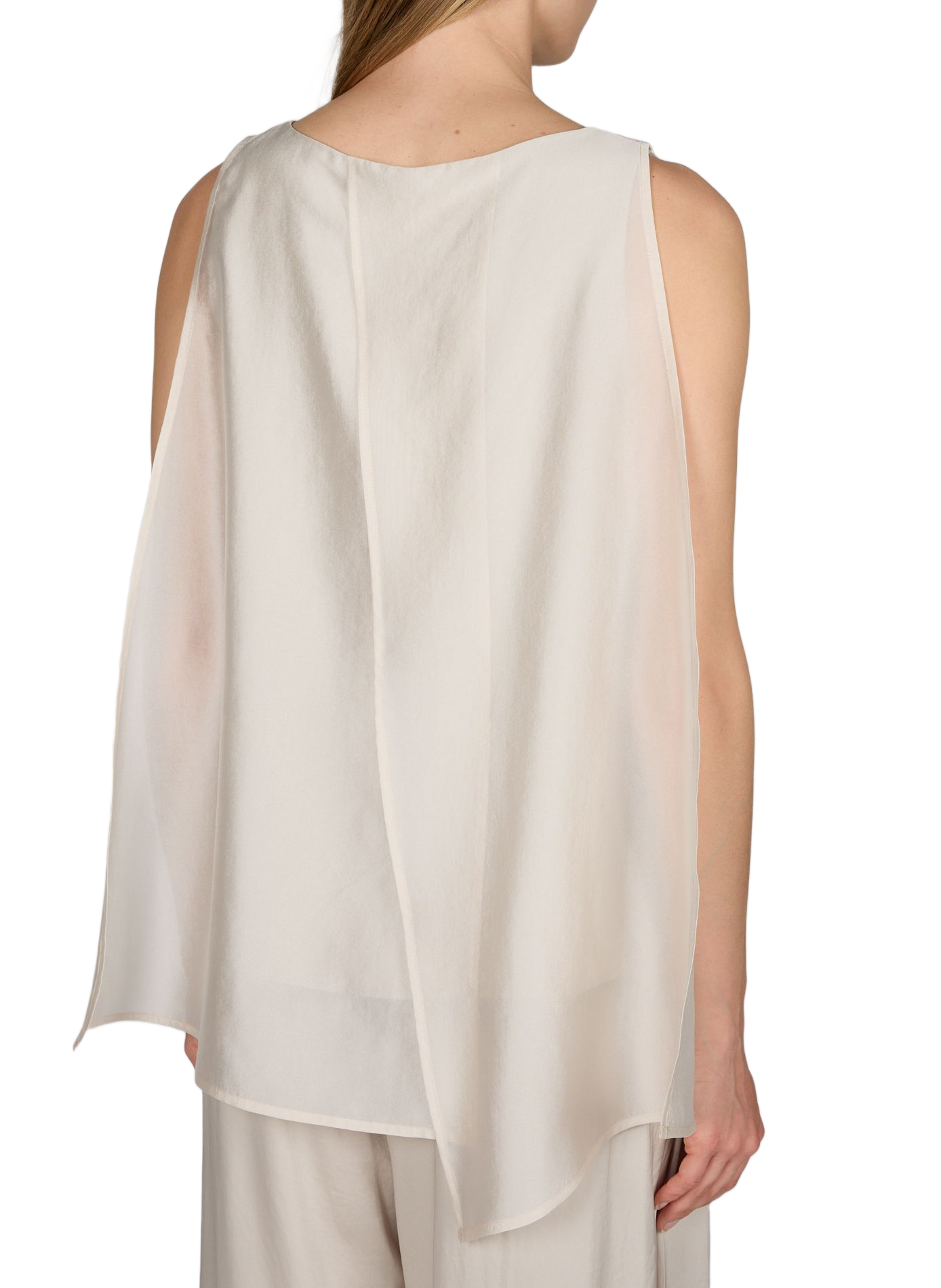 Blouse Raya évasée sans manches R2W Beige