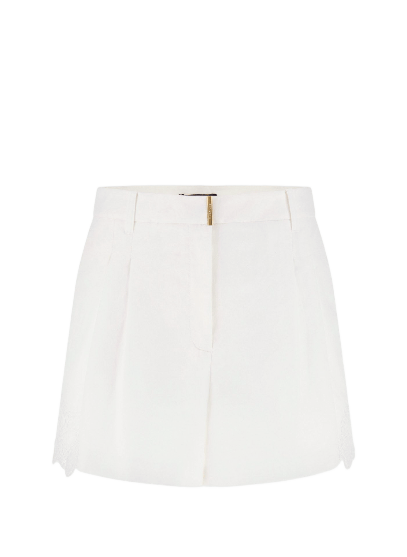 High-waisted cotton shorts GUESS Beige