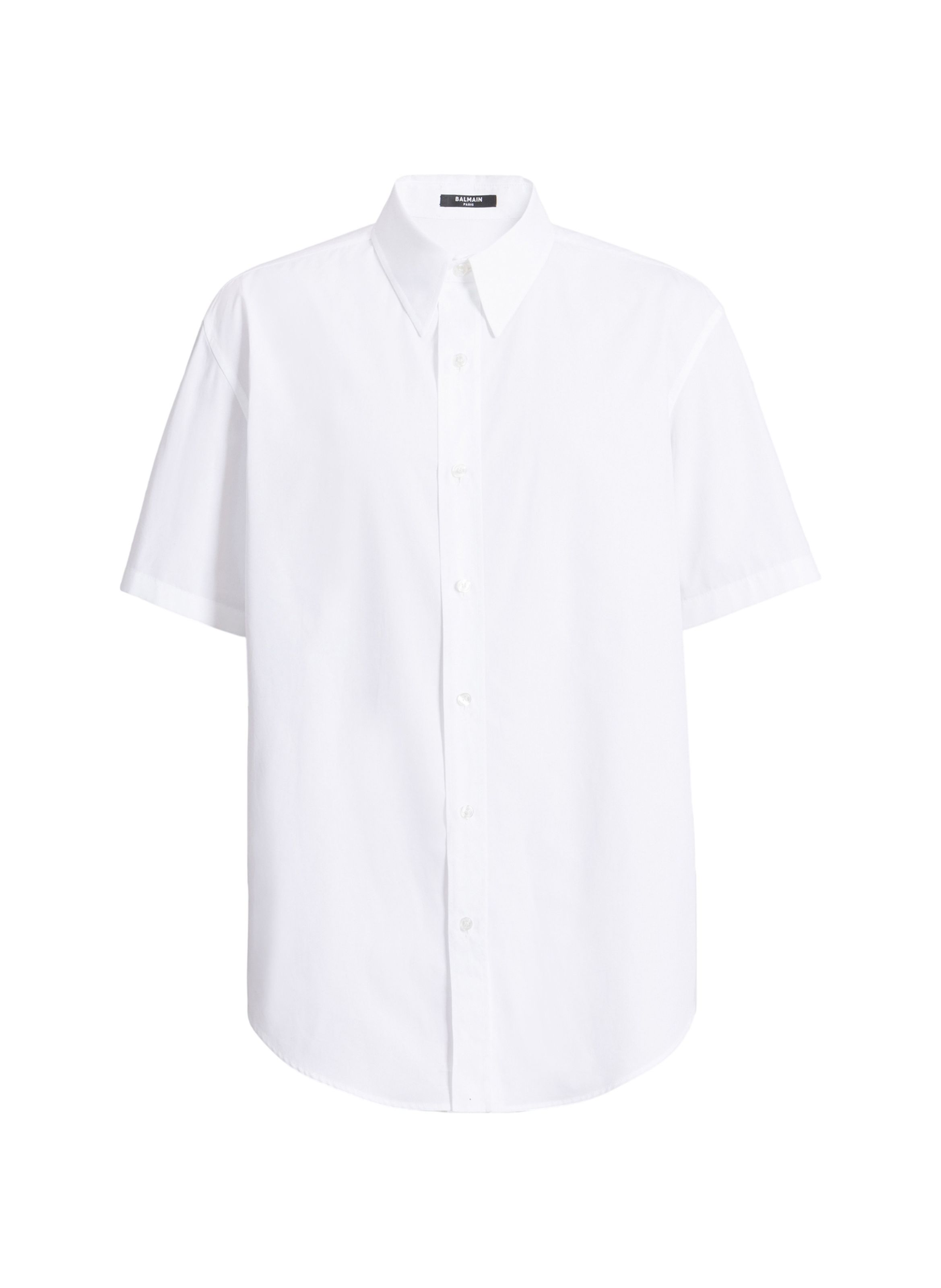 Chemise balmain paris en popeline de coton BALMAIN Blanc