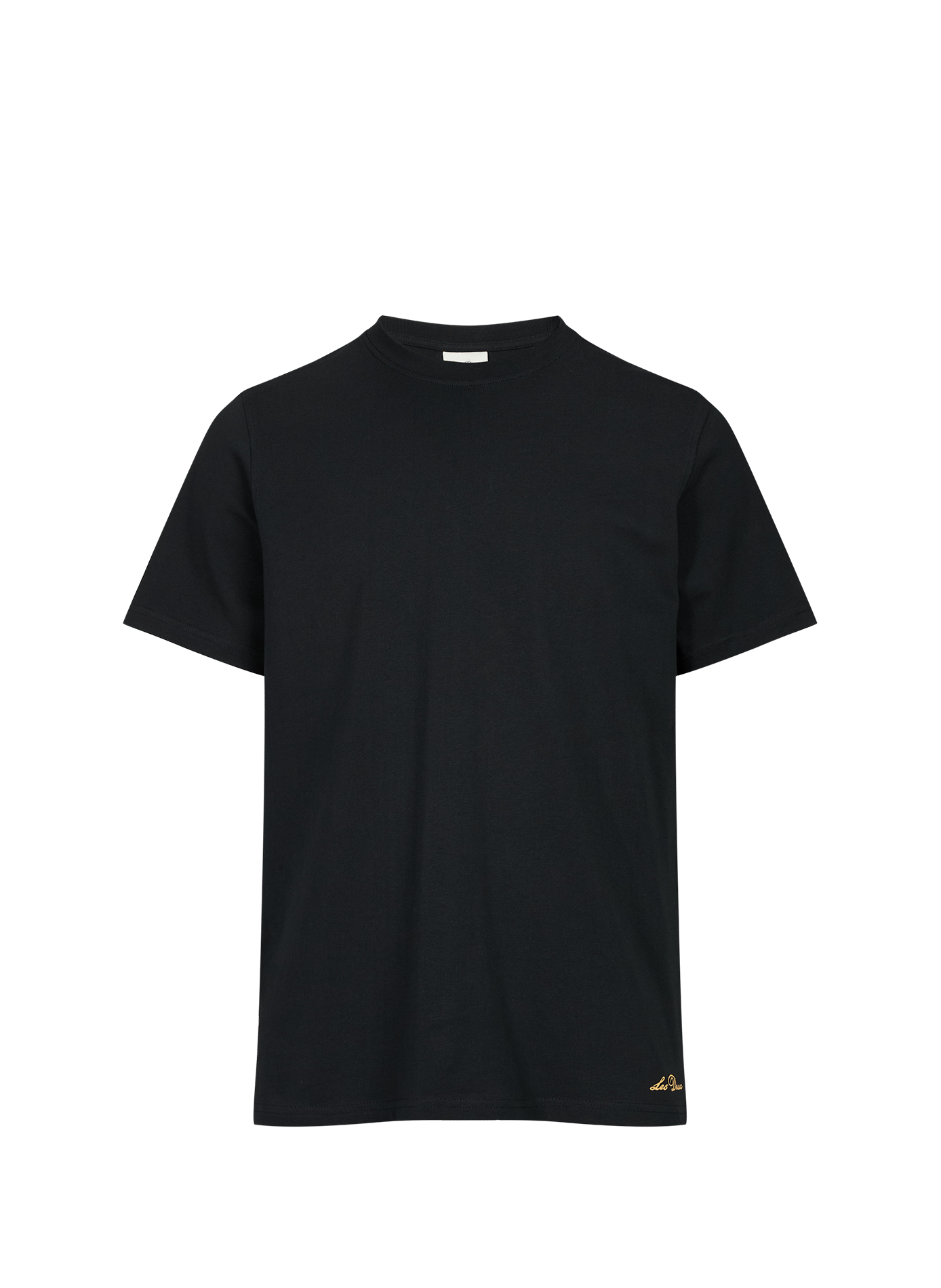 Short-sleeve cotton pullover LES DEUX Black