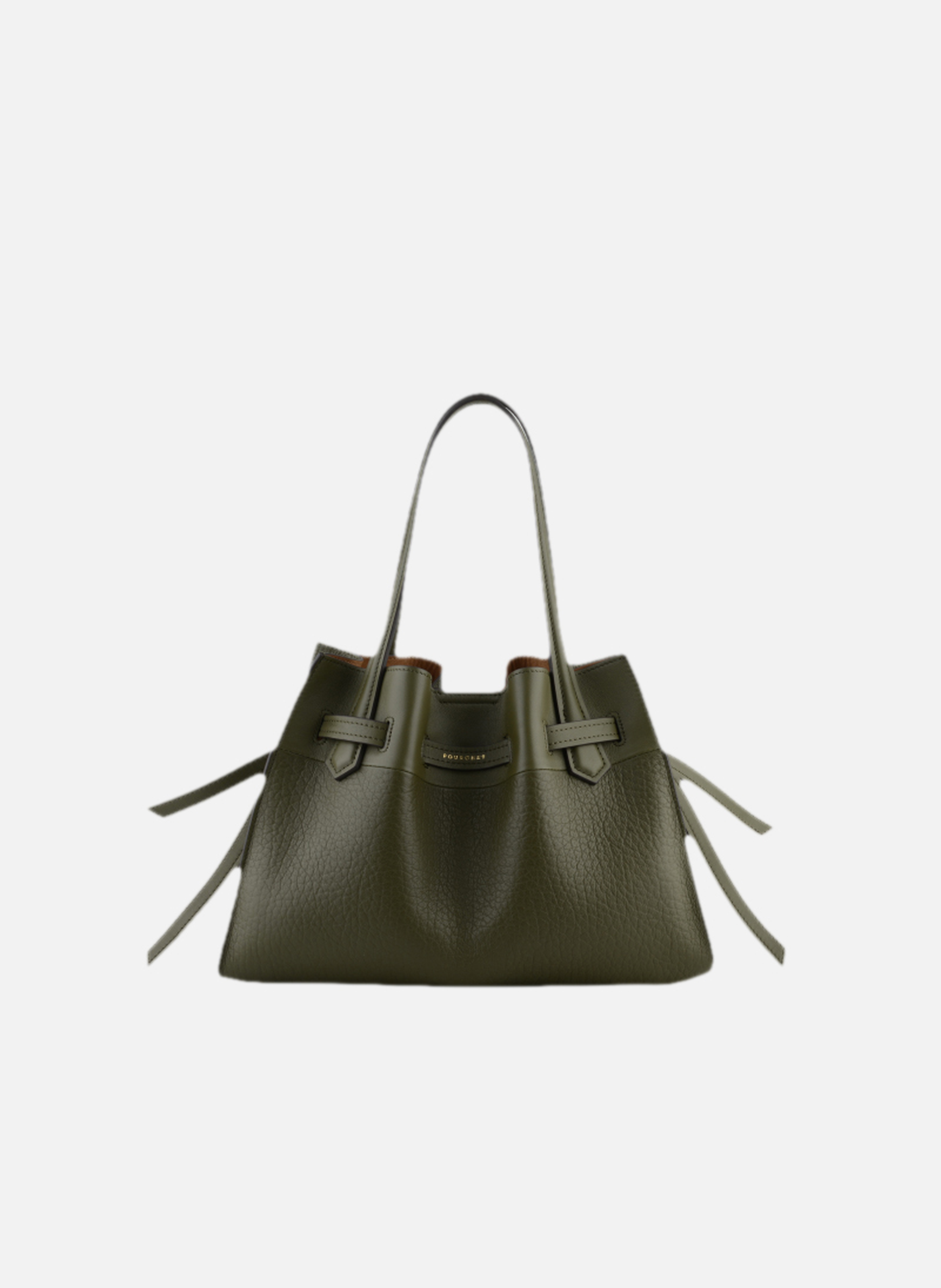 Blossom | sac à main pm en cuir de vachette POURCHET Kaki