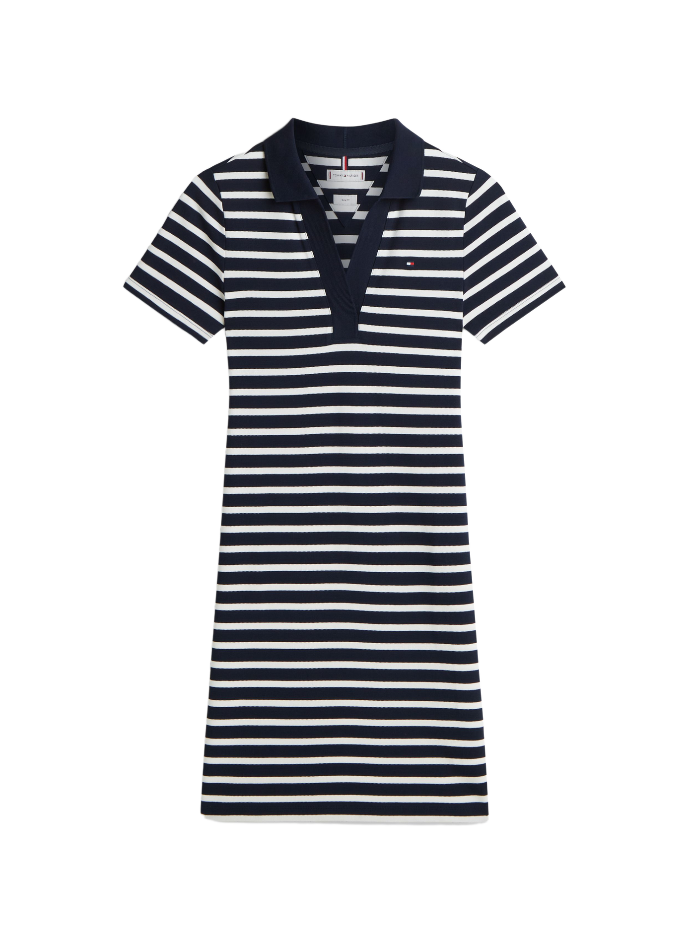 Short cotton polo dress TOMMY HILFIGER Multicolour