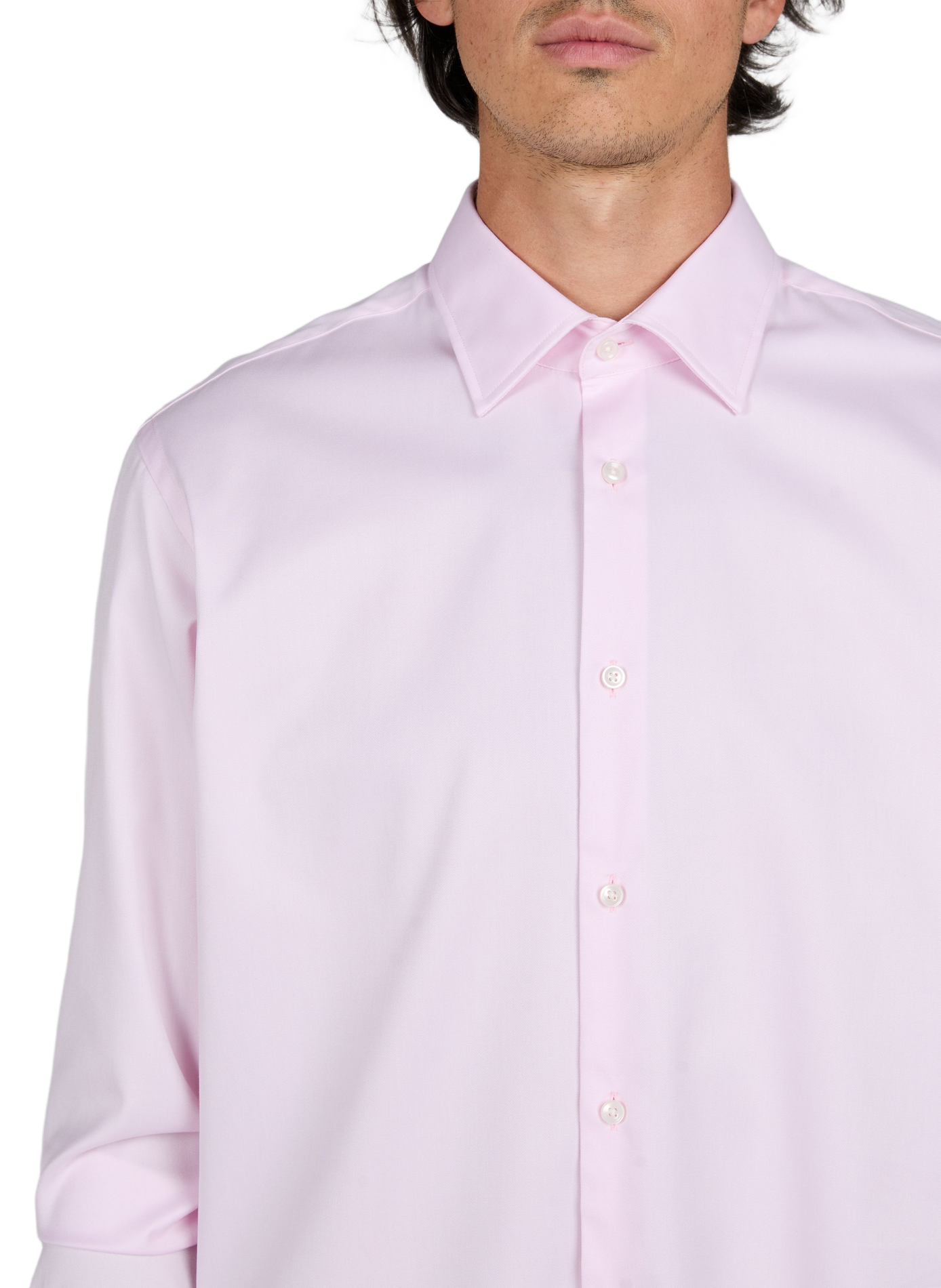 Katoenen overhemd BOSS Roze