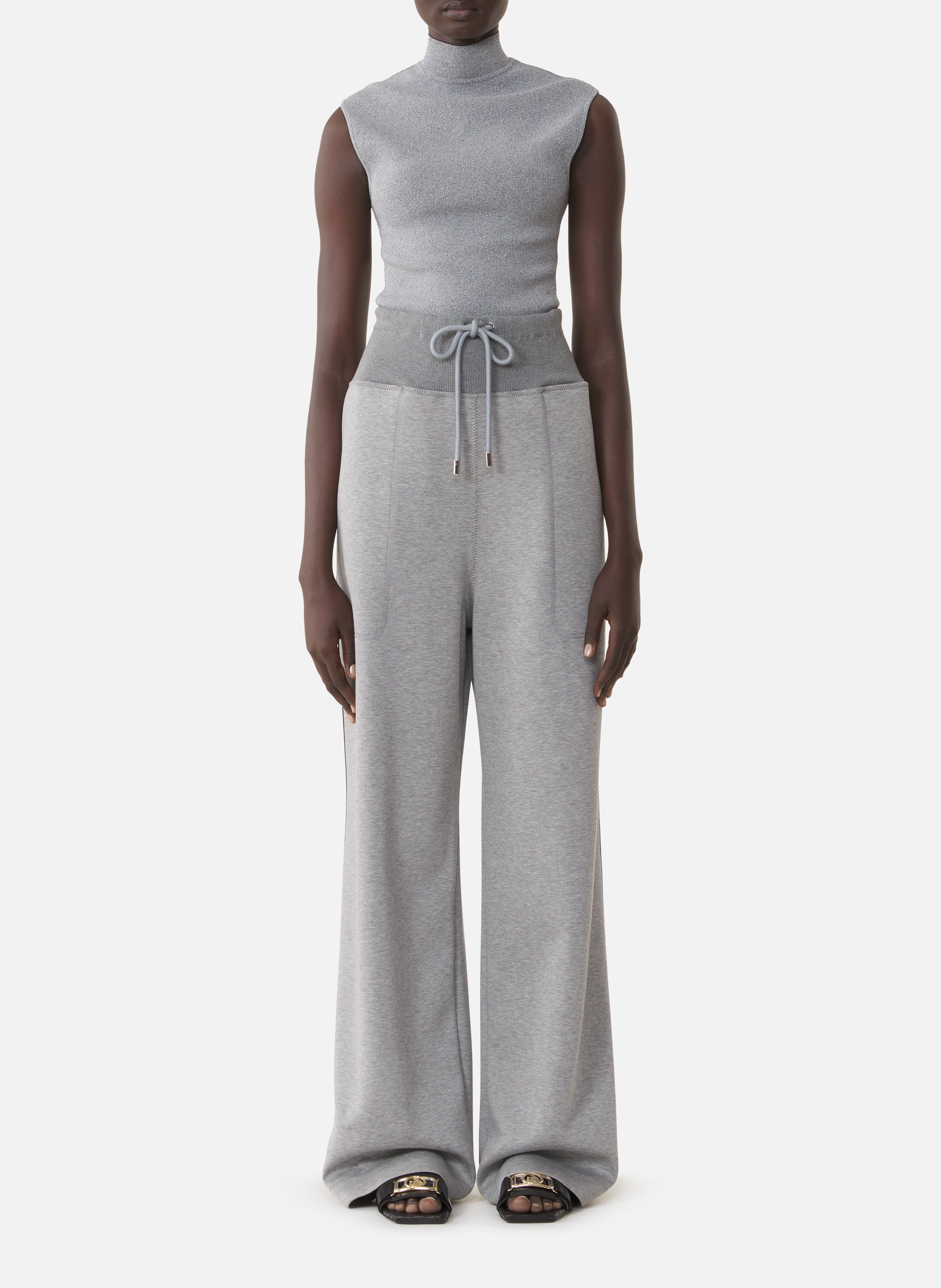 Jogging large en jersey double face LANVIN Gris
