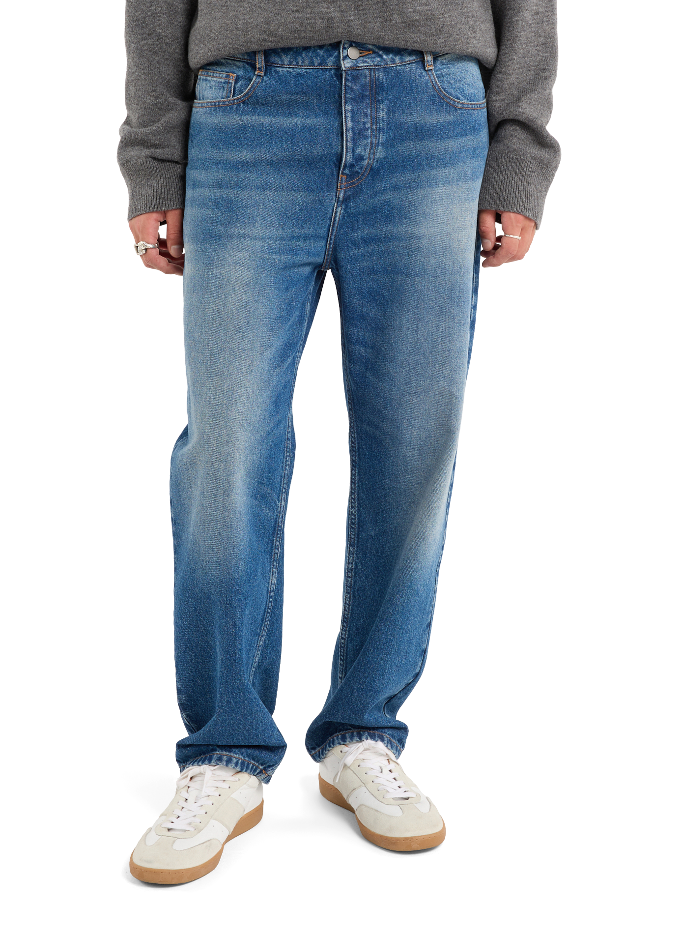 Pantalón BETA lavado en algodón SAISON 1865 Azul