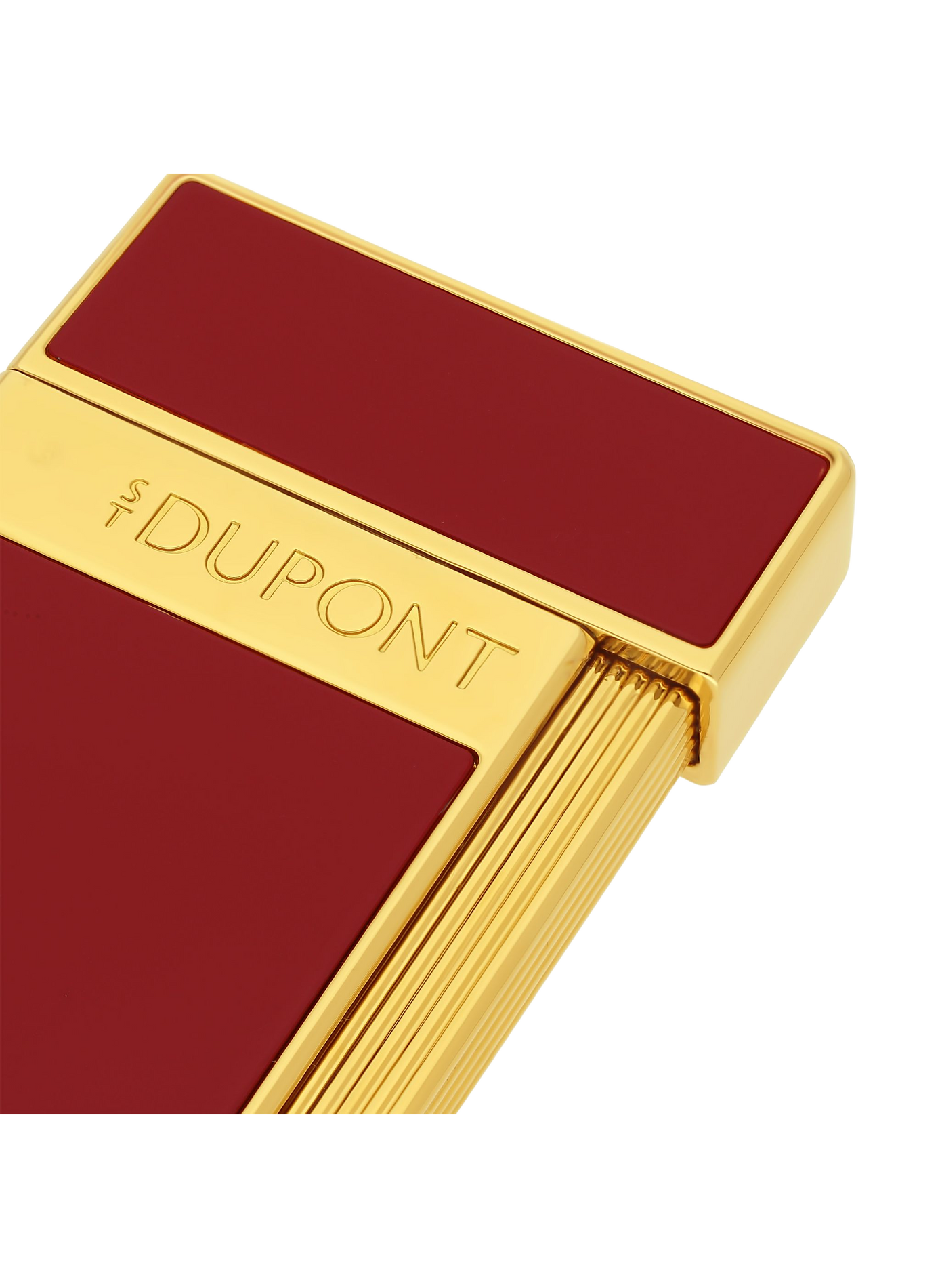 Schlanker lackierter Feuerzeug S.T. DUPONT Rot