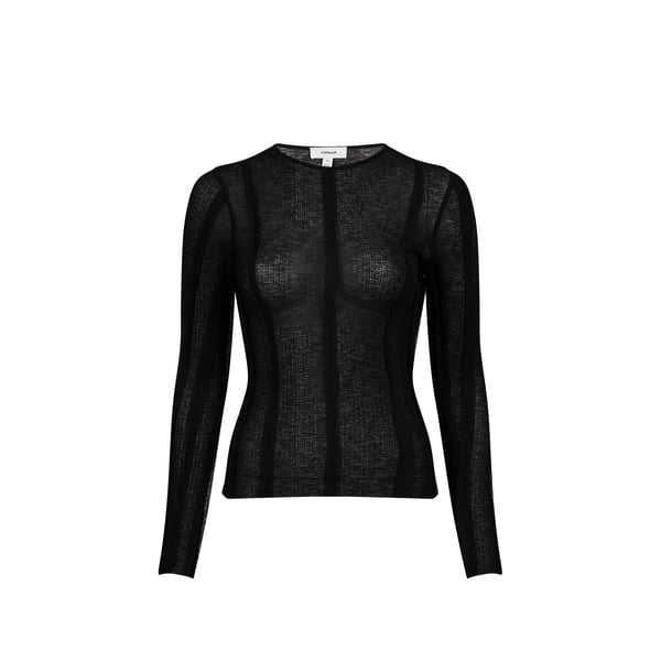 T-shirt moulant Belma à manches longues T-shirt moulant Belma à manches longues