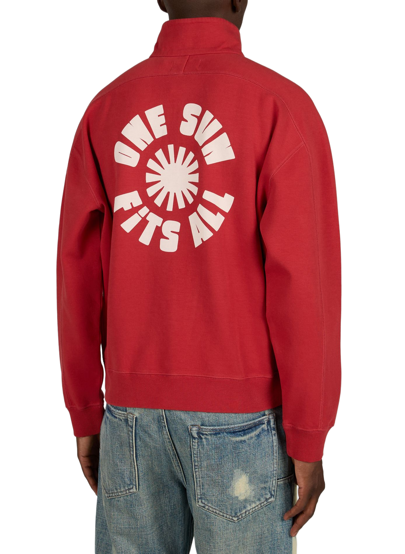 One Sun Pipo cotton sweatshirt THINKING MU Red