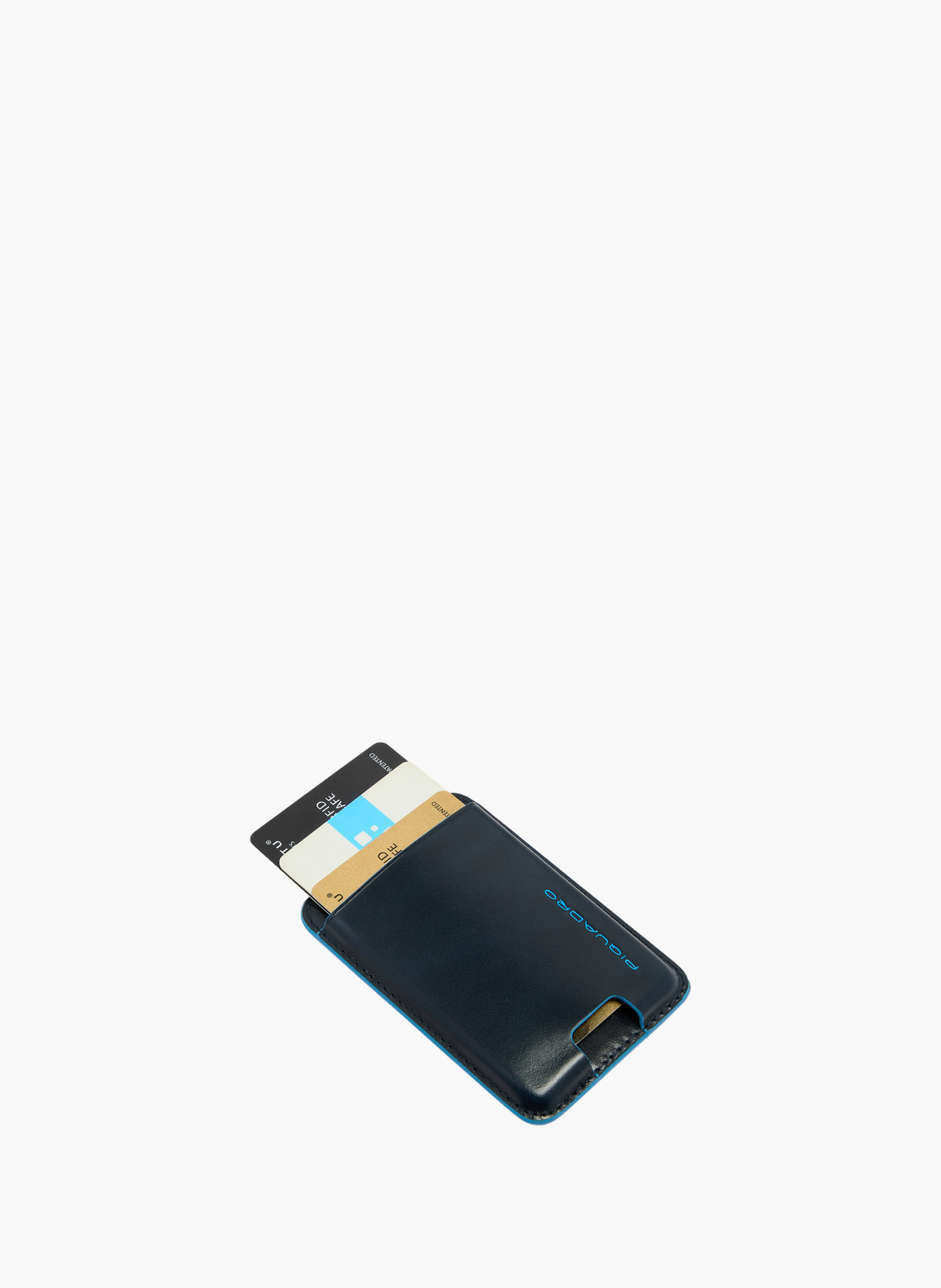 Porte-cartes de crédit magsafe® personnalisable | Bleu PIQUADRO Homme