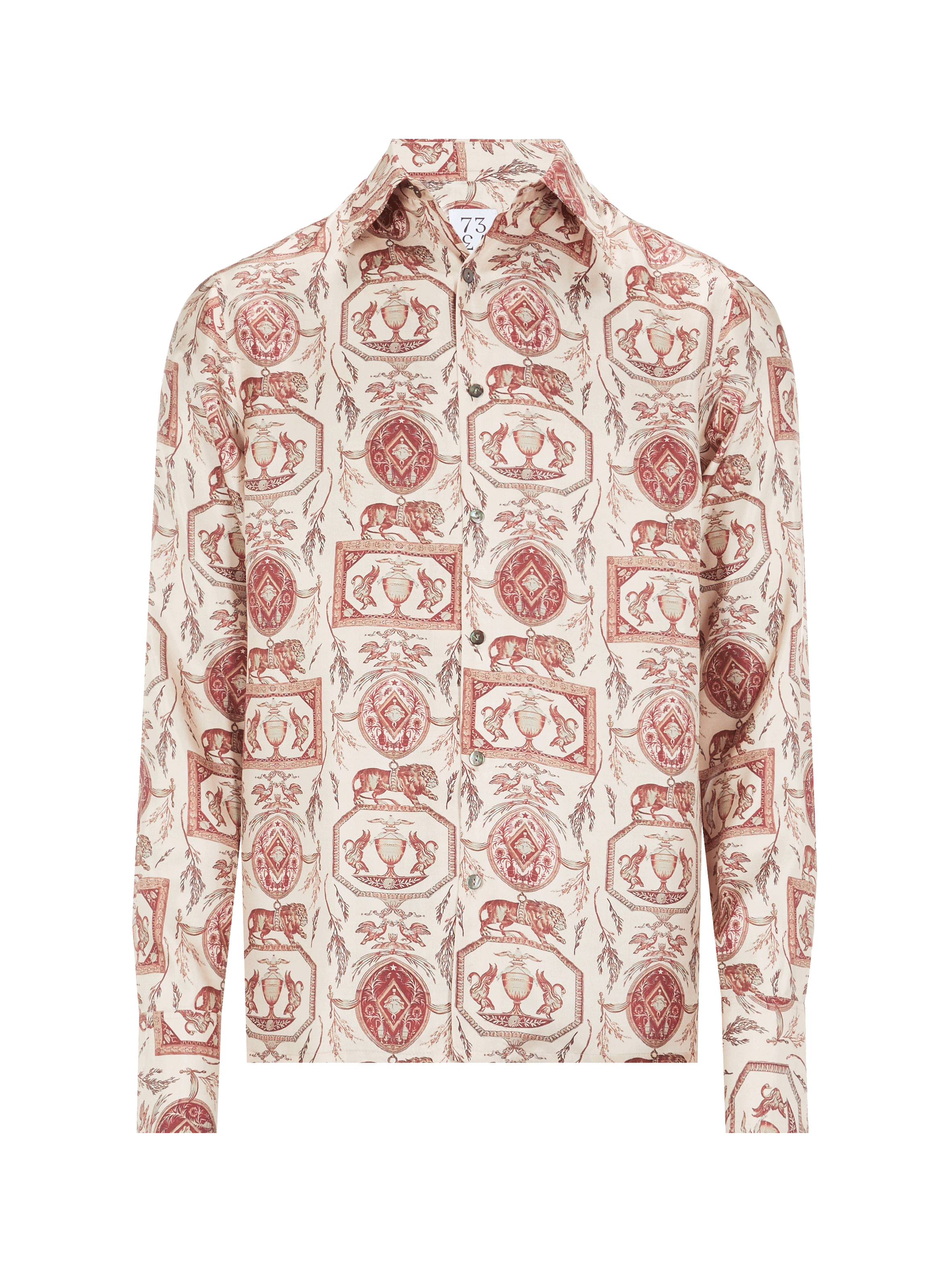 Chemise toile Lion en soie