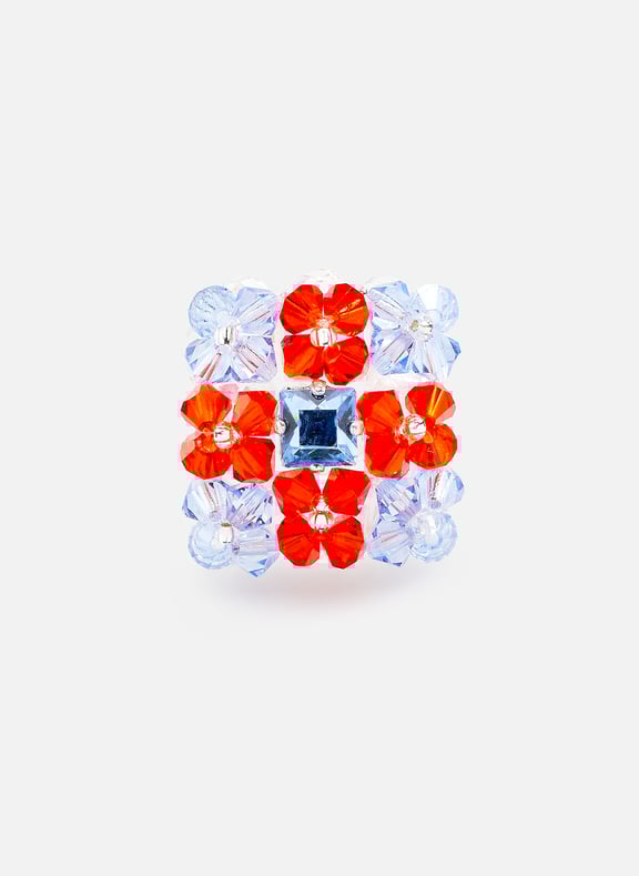 Bague en perles KISSES X Bague en perles KISSES X