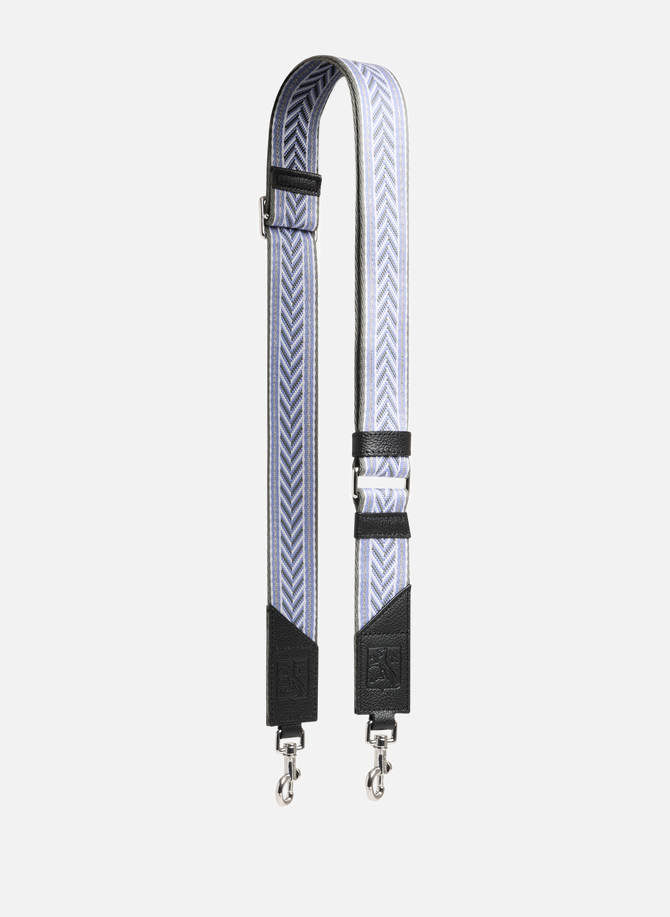 LE TANNEUR adjustable striped shoulder strap