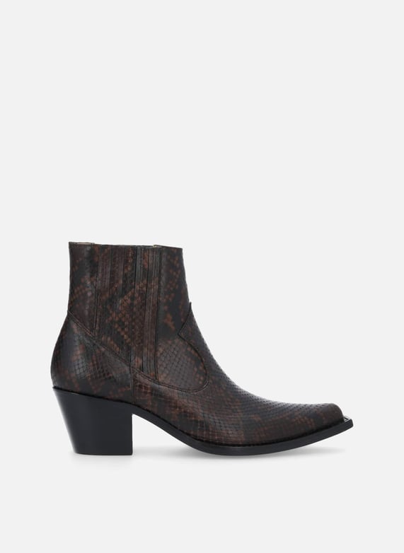 Bottine imprimé serpent sales