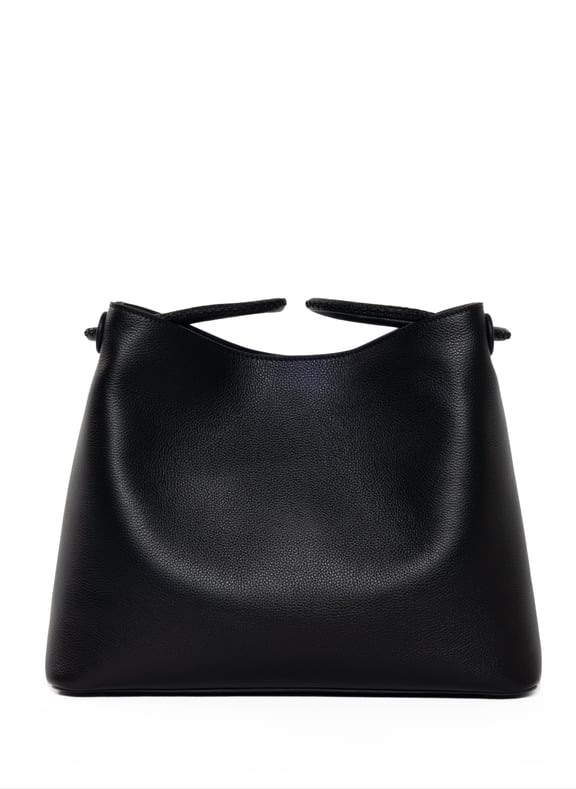 Sac vosges en cuir grainé Noir by ELLEME ELLEME Sac vosges en cuir grainé Noir