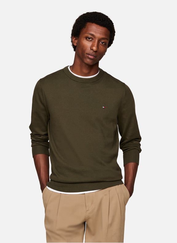 Pull col rond Beige by TOMMY HILFIGER TOMMY HILFIGER Pull col rond Beige
