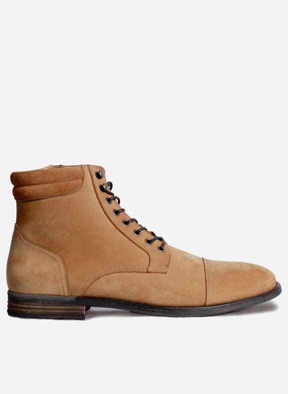 Ranger boots à col cuir Marron by JULES & JENN JULES & JENN Ranger boots à col cuir Marron