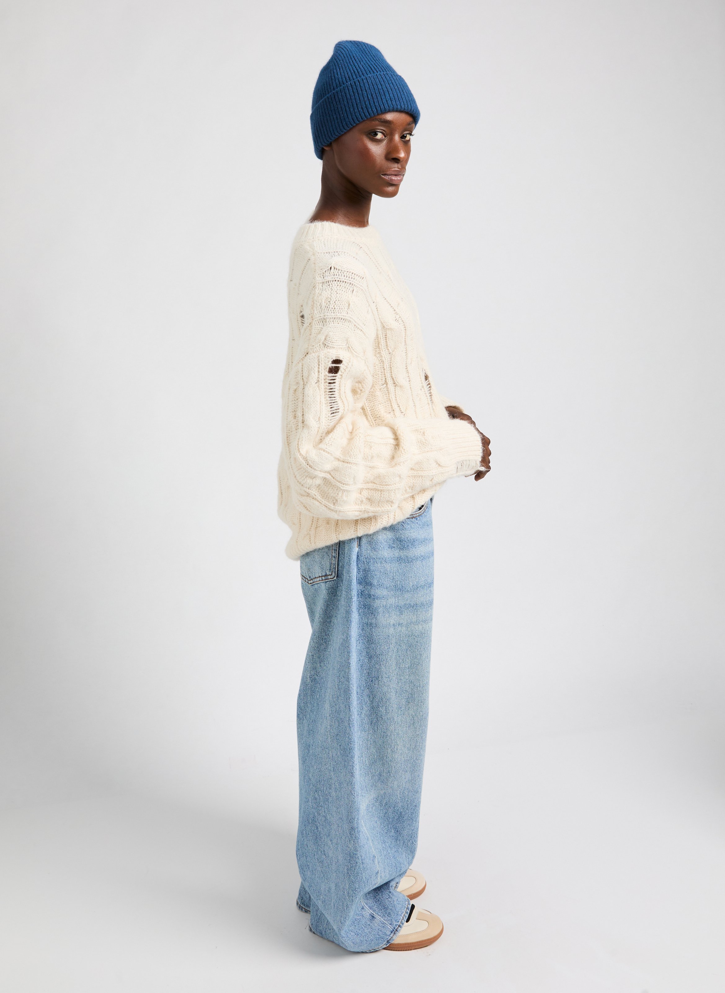 Bonnet Barra en laine MACKIE Bleu