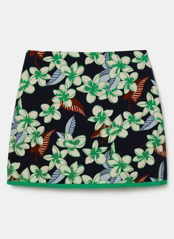 Jupe droit fleurs - junia Bleu by TARA JARMON TARA JARMON Jupe droit fleurs - junia Bleu