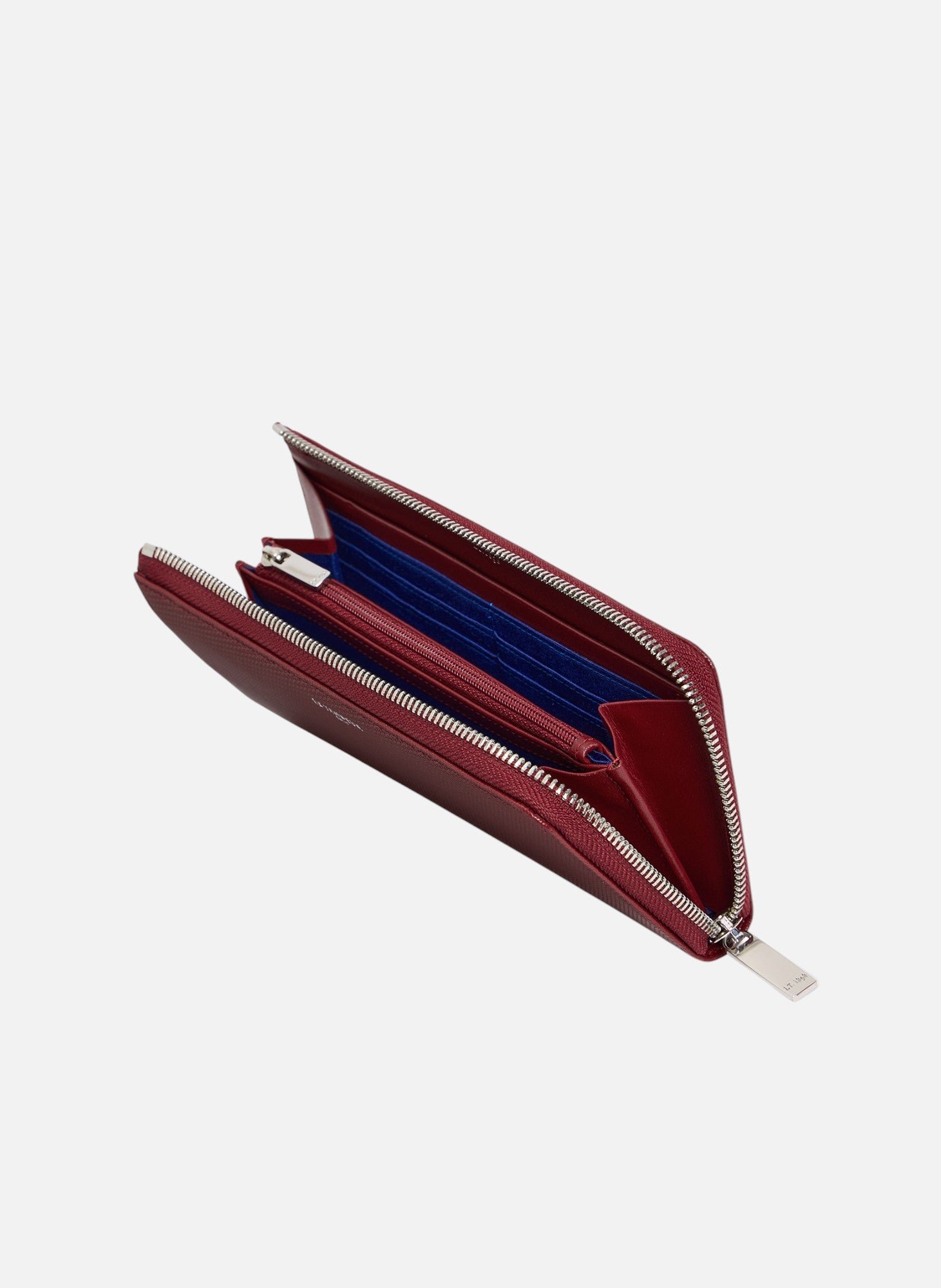 Compagnon zippé emilie en cuir signature t LE TANNEUR Rouge