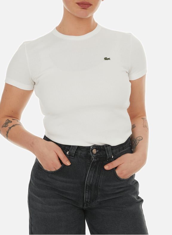 T-shirt en coton Blanc by LACOSTE LACOSTE T-shirt en coton Blanc